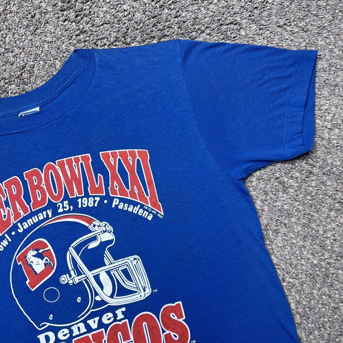 NFL Vintage 1986 NFL Denver Broncos AFC Champions Graphic TShirt Size US L / EU 52-54 / 3 - 6 Thumbnail