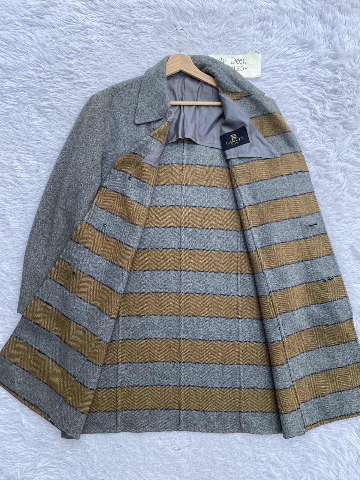 Lanvin Rare Vintage LANVIN Wool Long Coat Size 38S - 1 Thumbnail