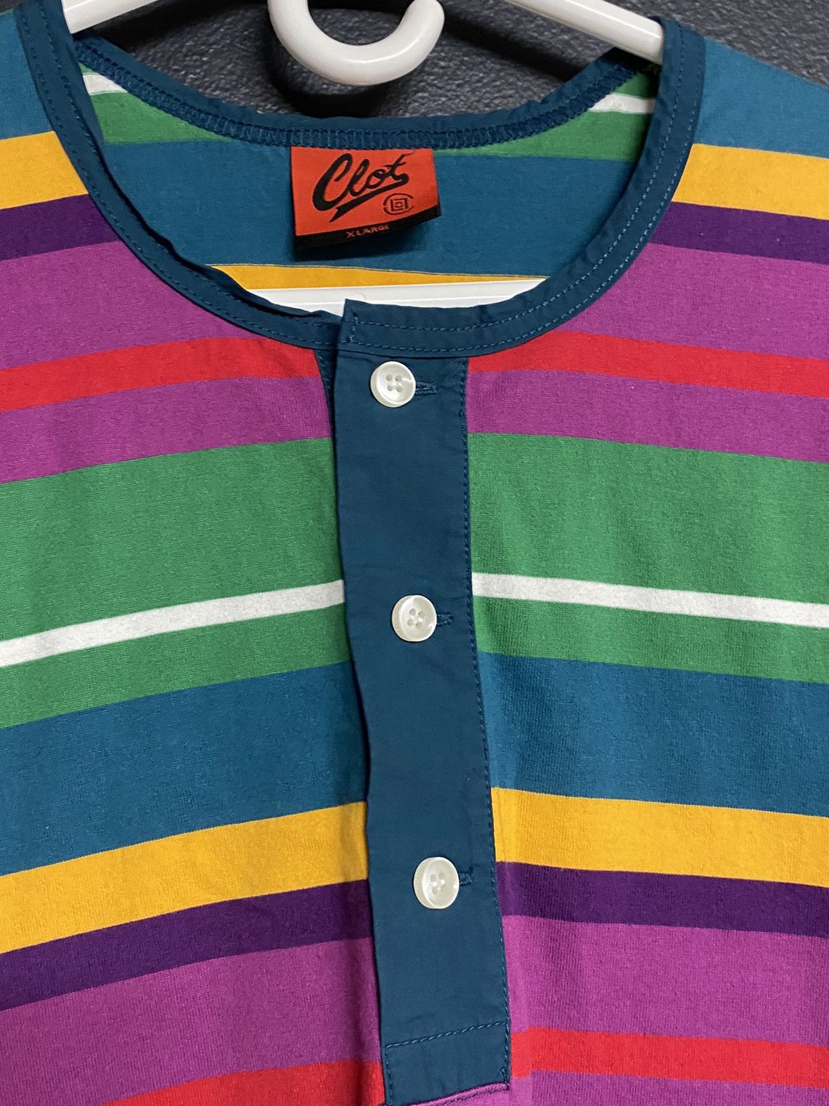 CLOT CLOT multi color Striped T-shirt Size US XL / EU 56 / 4 - 3 Thumbnail