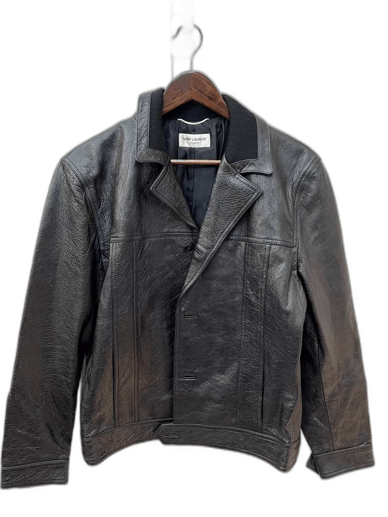 Saint Laurent Paris saint laurent black leather jacket Size US L / EU 52-54 / 3 - 1 Thumbnail