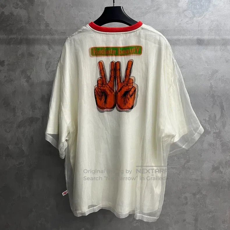 Walter Van Beirendonck walter van beirendonc White double printed logo short sleev Size US L / EU 52-54 / 3 - 6 Thumbnail