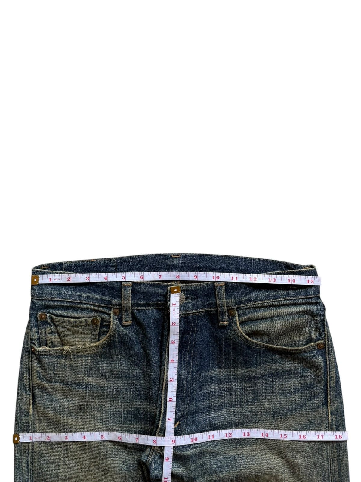 Levi's Vintage 90s Levis 505 Mud Wash Distressed Jeans Size US 31 - 12 Thumbnail