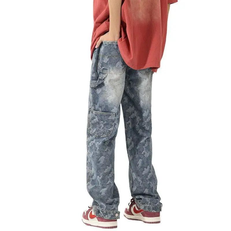 Japanese Brand Retro loose wide leg high street jeans Size US 32 / EU 48 - 4 Thumbnail