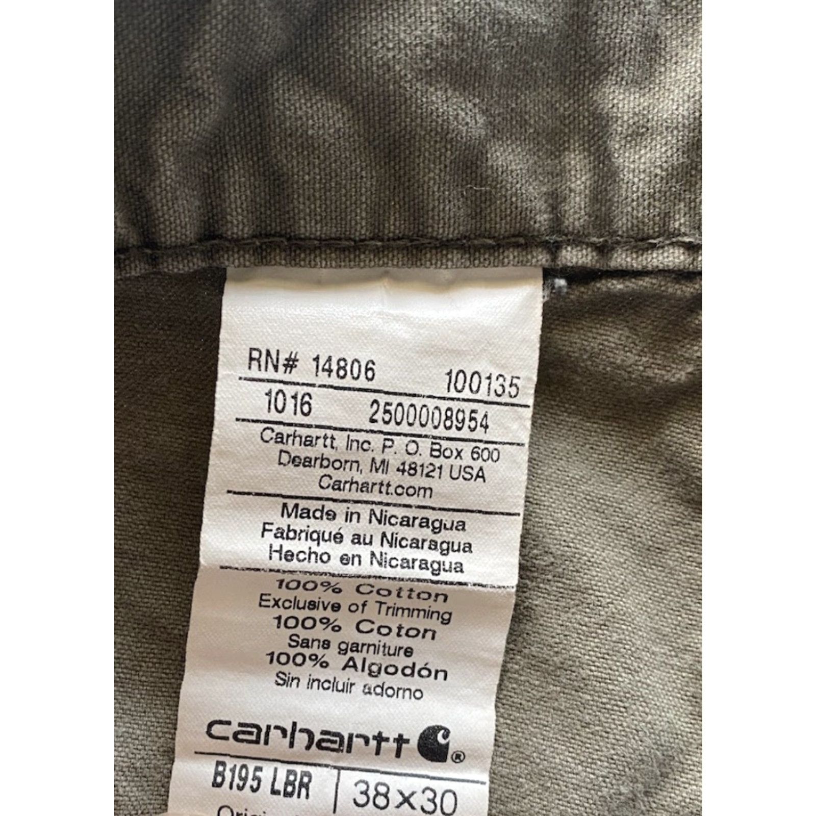 Carhartt Carhartt Pants Men 38x30 B195 LBR Double Knee Flaws Wear See Photos Size US 38 / EU 54 - 6 Thumbnail