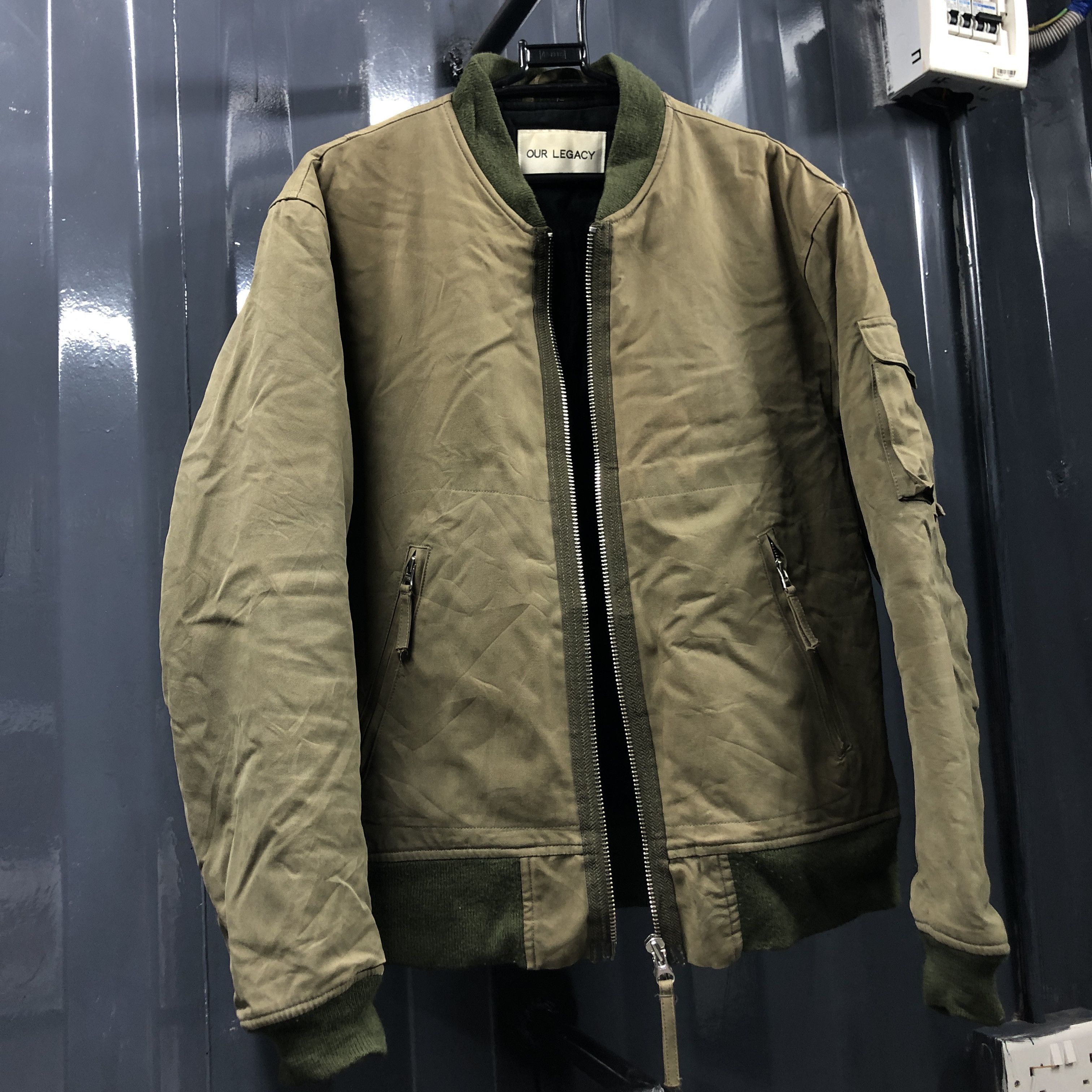 Our Legacy our legacy AW14 fade olive bomber jacket Size US M / EU 48-50 / 2 - 8 Thumbnail