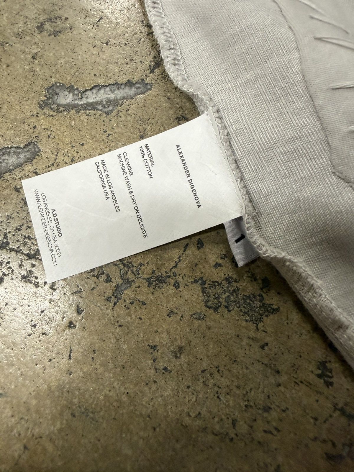 ALEXANDER DIGENOVA Alexander Digenova Grey Scrap Tee Size US M / EU 48-50 / 2 - 4 Thumbnail