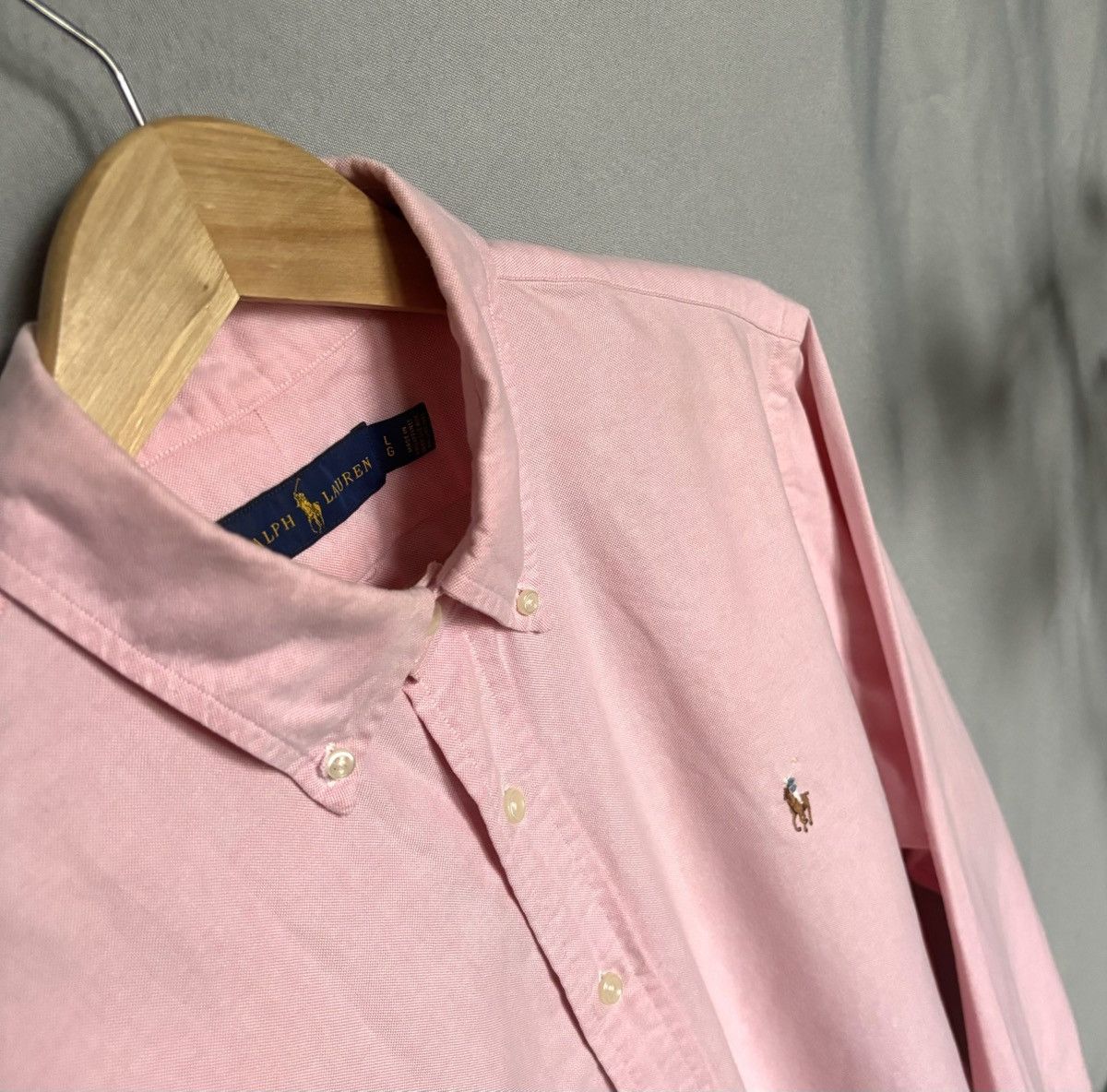 Polo Ralph Lauren Polo Ralph Lauren shirt button up pink large cotton Size US L / EU 52-54 / 3 - 1 Thumbnail
