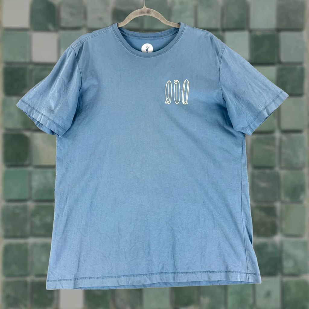 Vintage Toes on the Nose Mens T Shirt Large Blue Surfboard Graphic Casual Cotton Tee Size US L / EU 52-54 / 3 - 1 Thumbnail