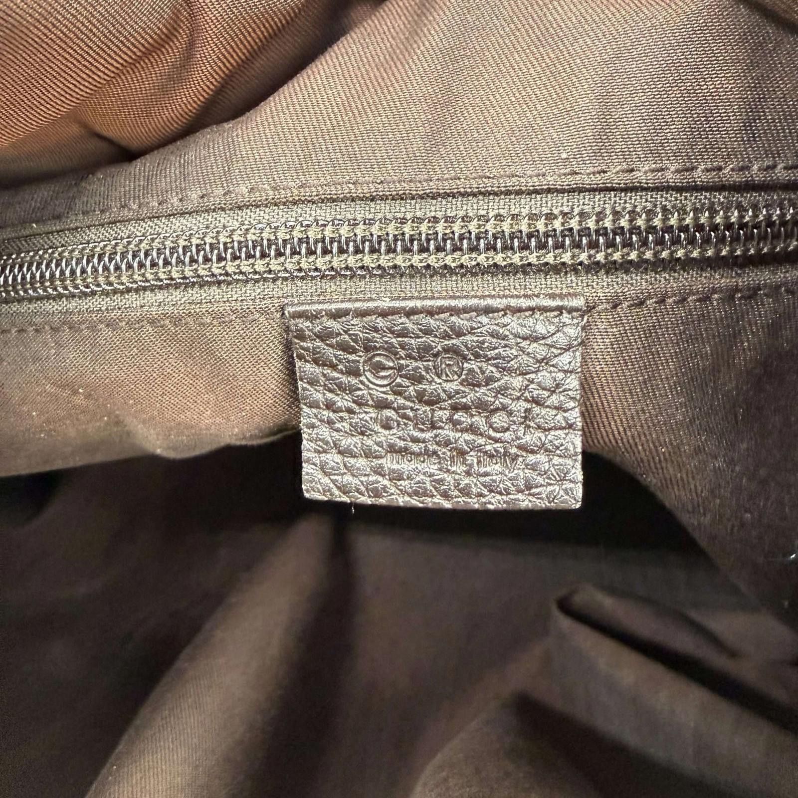 Gucci Gucci GG Monogram Nylon Shoulder Crossbody Bag Dark Brown Size ONE SIZE - 7 Thumbnail
