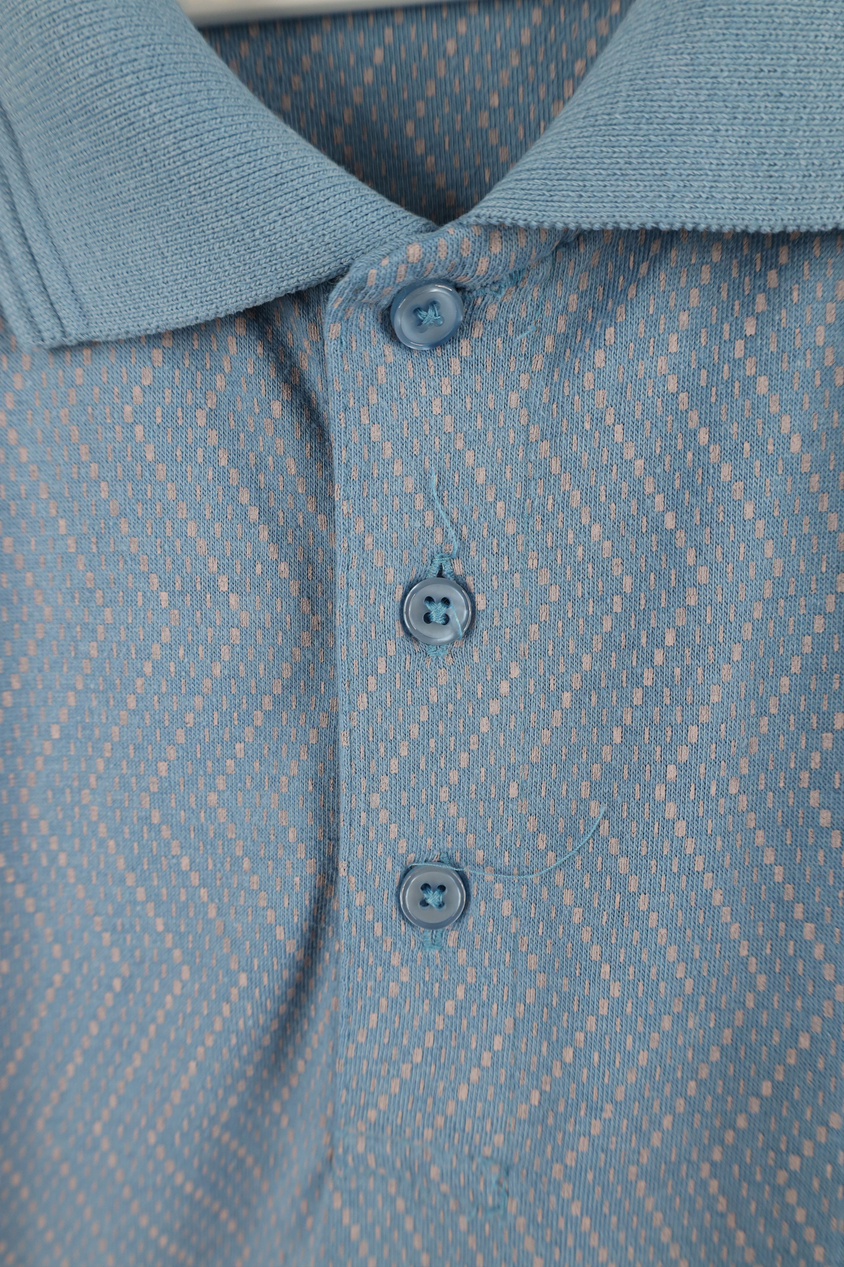 Vintage Vintage 90s Streetwear Zig Zag Wavy Knit Pullover Polo Shirt Size US XXL / EU 58 / 5 - 6 Thumbnail