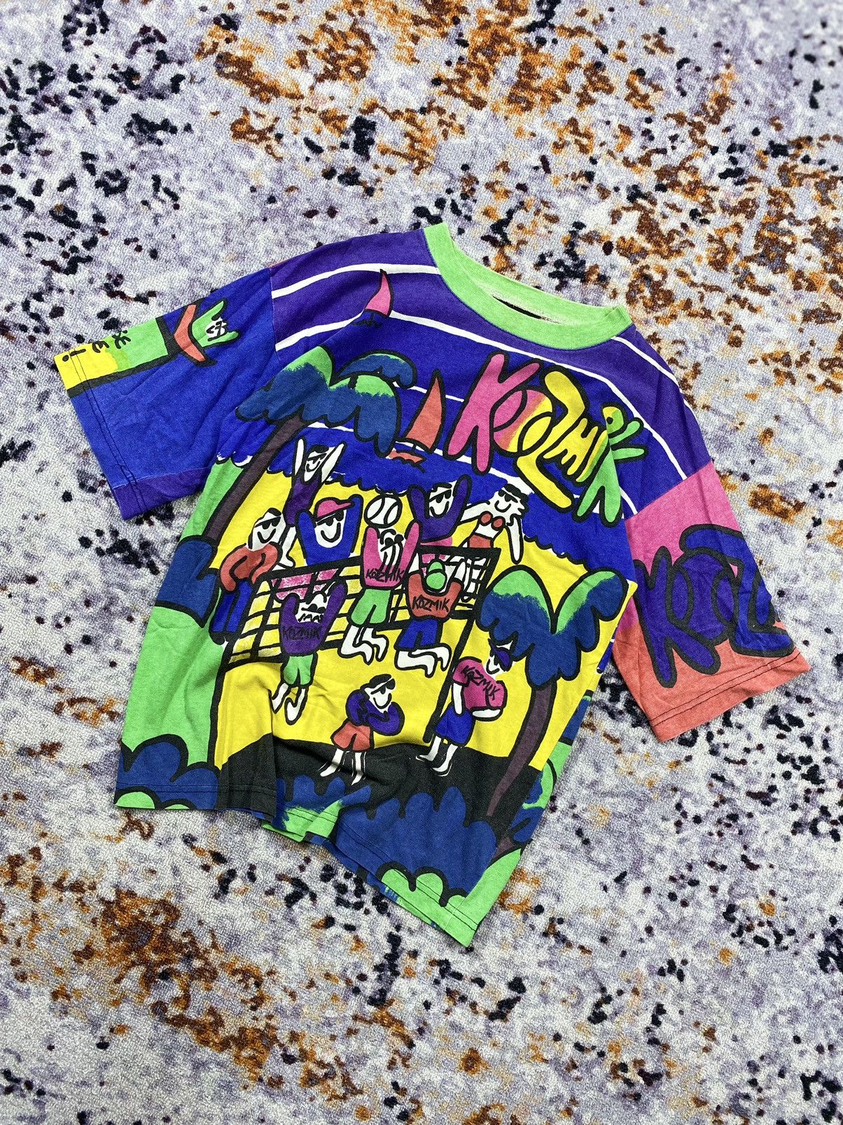 Vintage Rare!! Vintage 1989 Kozmik arts tshirt Size US S / EU 44-46 / 1 - 2 Thumbnail