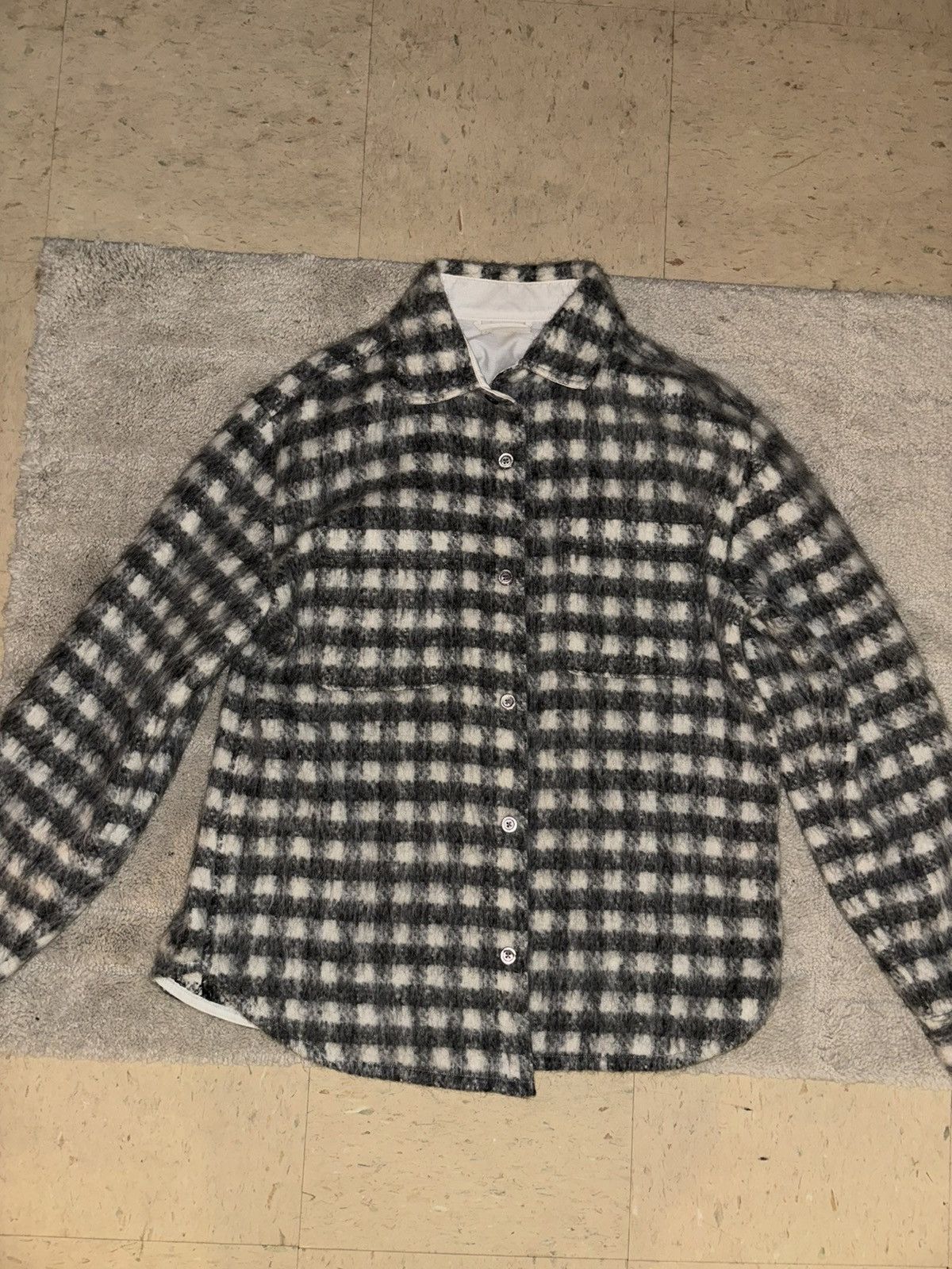 Aime Leon Dore Aime Leon Dore Alpaca Blend Grey Over shirt Size Medium Men Size US M / EU 48-50 / 2 - 2 Thumbnail
