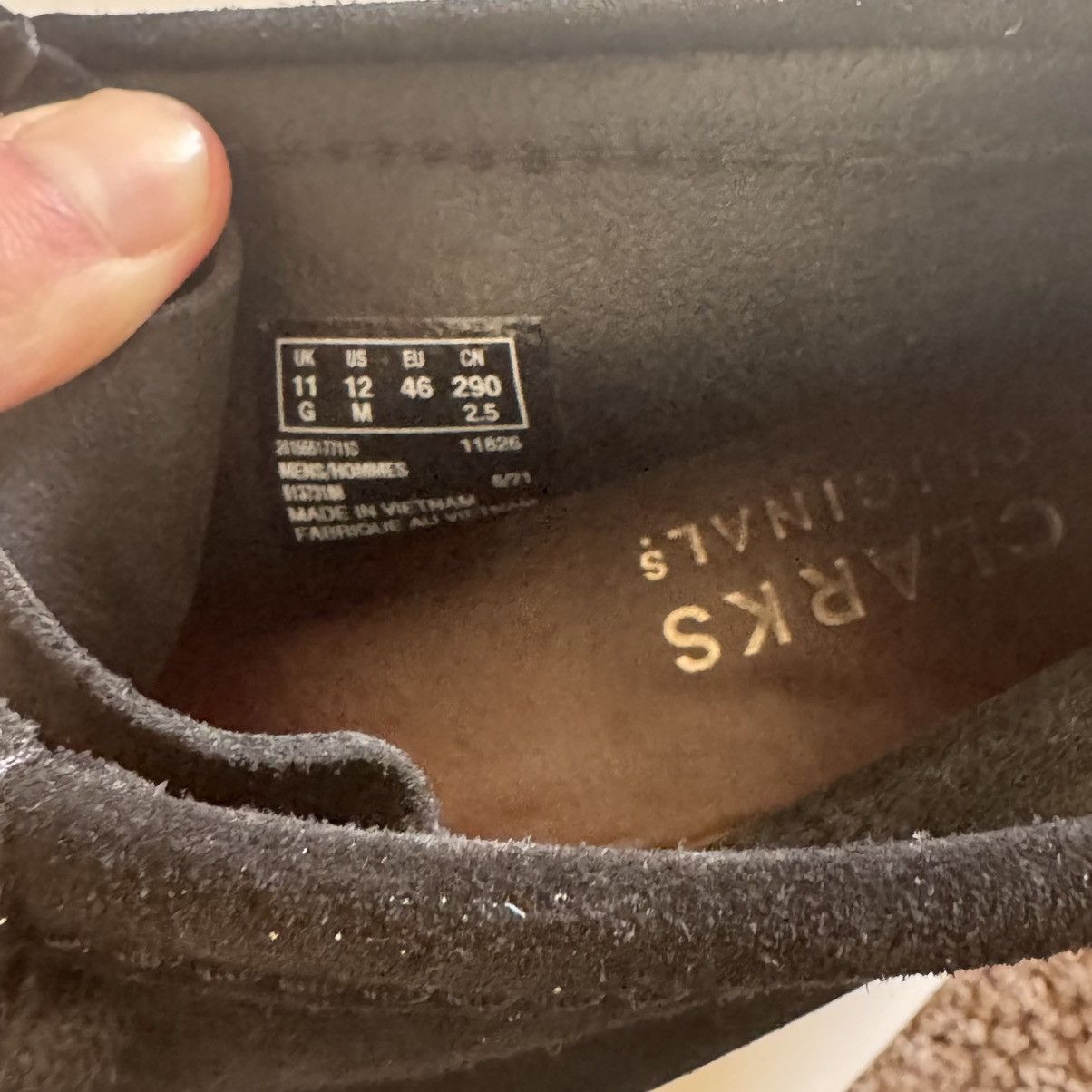 Clarks clarks wallabee boot - black suede Size US 12 / EU 45 - 6 Thumbnail