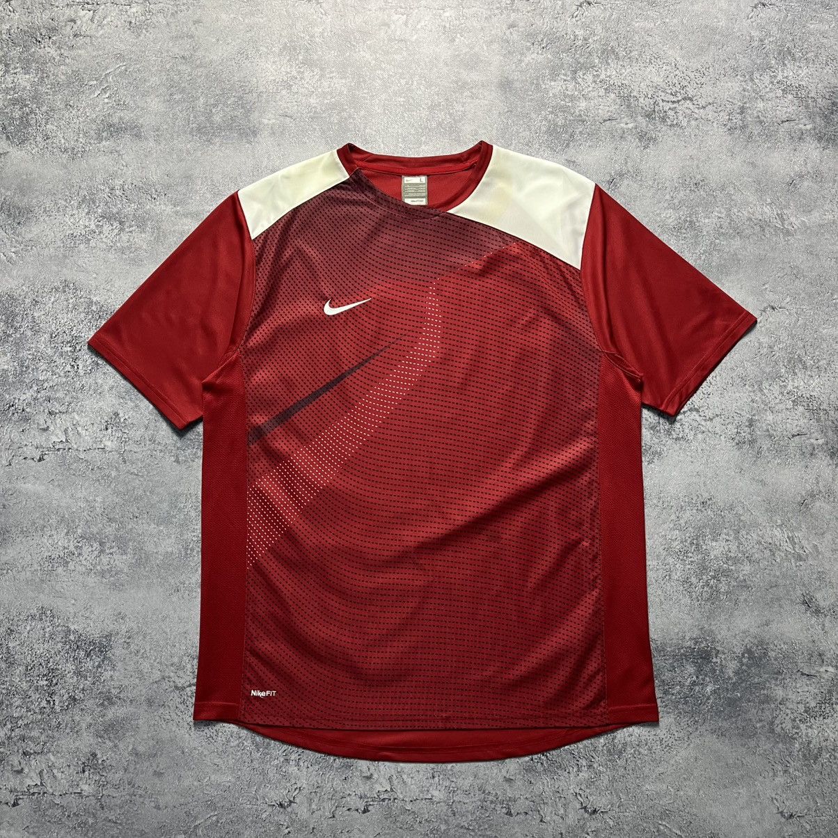 Nike Vintage Nike Fit Swoosh Tee Streetwear Sportswear Blokecore Size US L / EU 52-54 / 3 - 1 Thumbnail