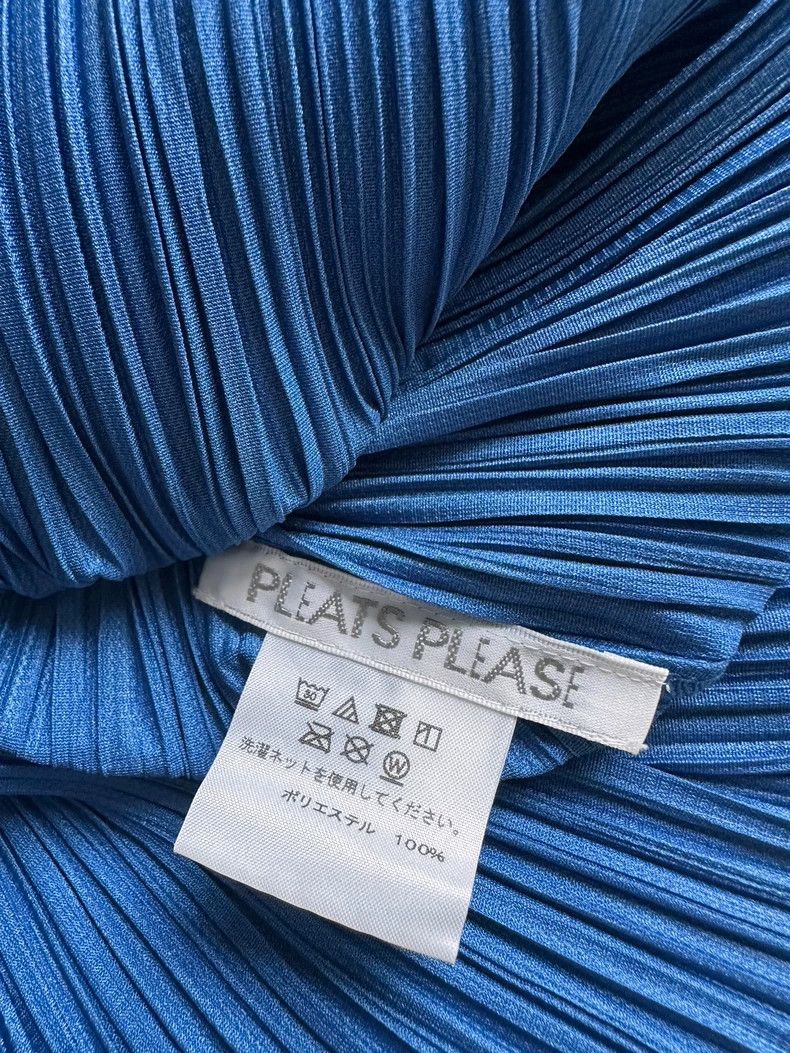 Issey Miyake Issey Miyake size:3 Blue pleated long-sleeved shirt Size S / US 4 / IT 40 - 8 Thumbnail