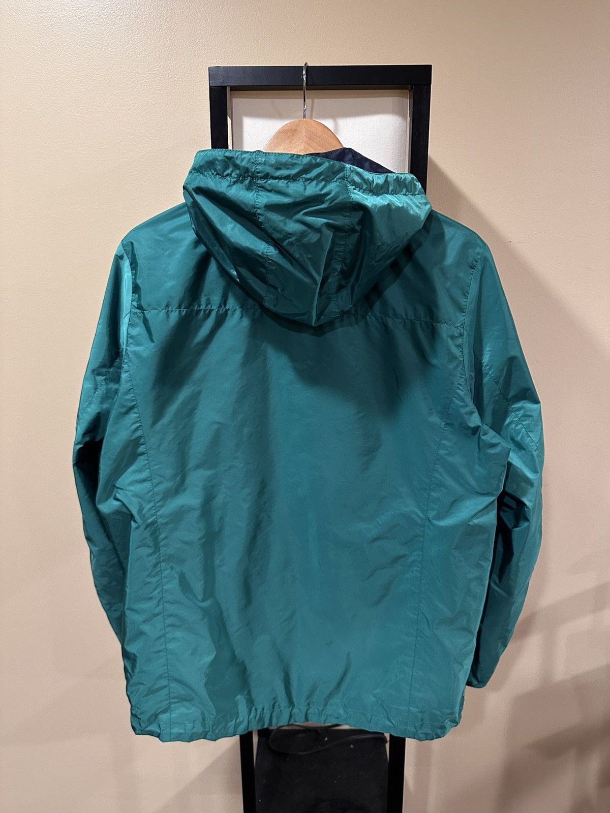 Prada Prada Nylon Triangle Logo Reversible Navy / Green Zip Jacket Size US L / EU 52-54 / 3 - 14 Thumbnail