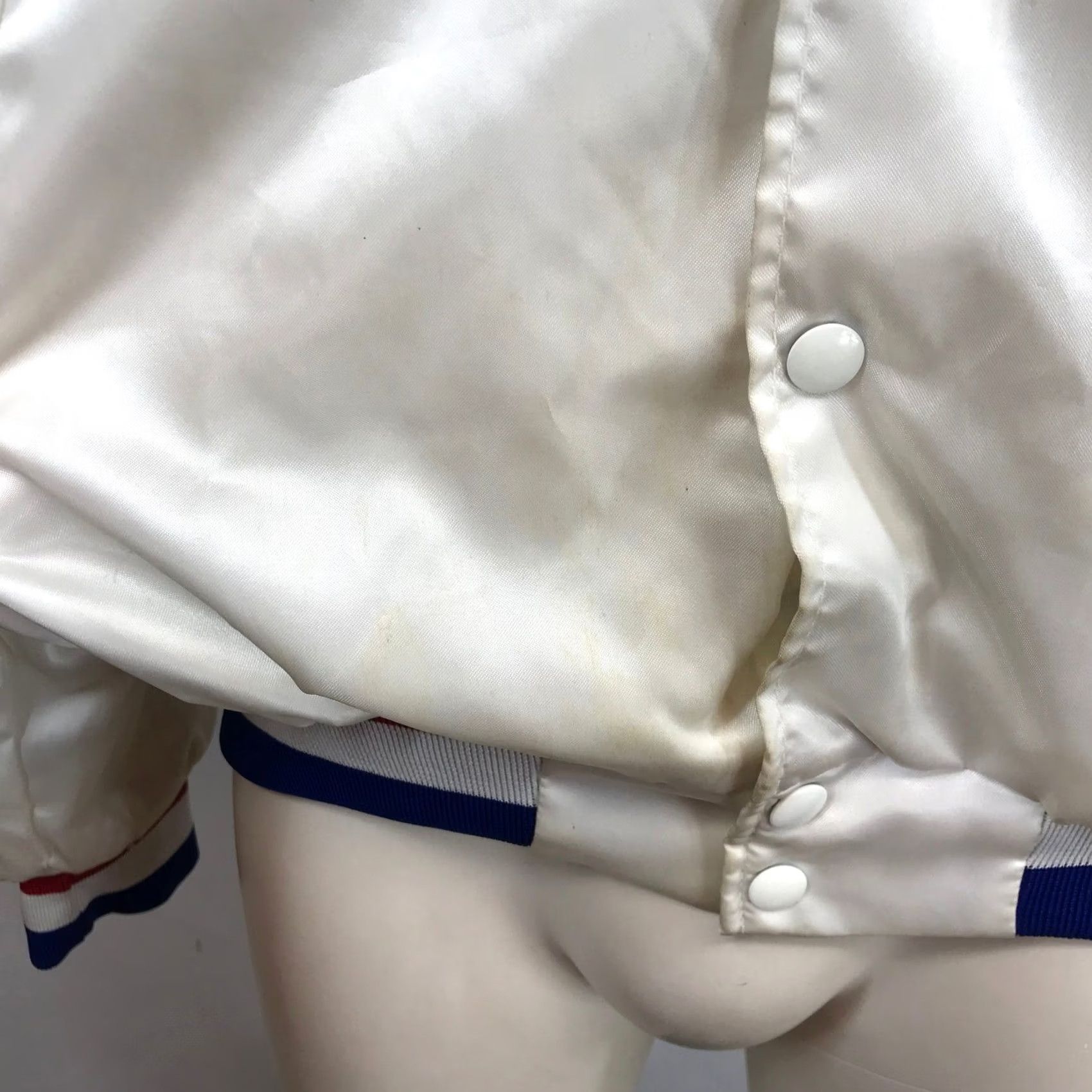Vintage VINTAGE Graybar Varsity Bomber Jacket USA White Patriotic Snap Front XL Size US XL / EU 56 / 4 - 6 Thumbnail