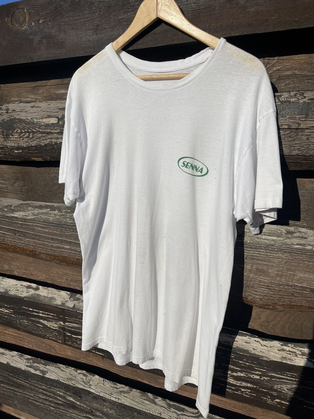 Formula 1 90’s Senna Vintage Formula 1 racing tee distressed Size US XL / EU 56 / 4 - 3 Thumbnail