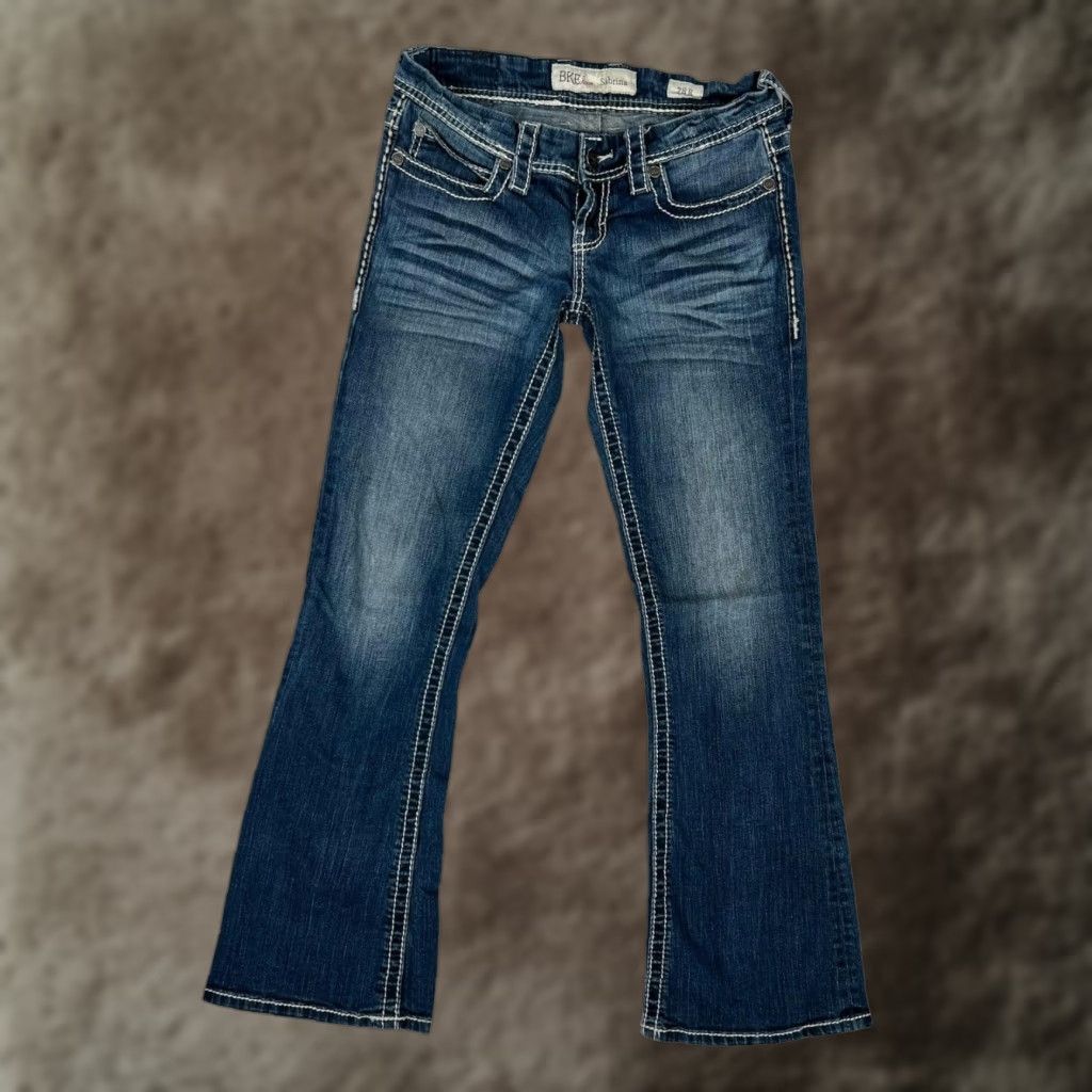 BKE BKE Jeans Womens 28 R Blue Sabrina Bootcut Contrast Stitch Flap Pockets Denim Size 28" / US 6 / IT 42 - 1 Thumbnail