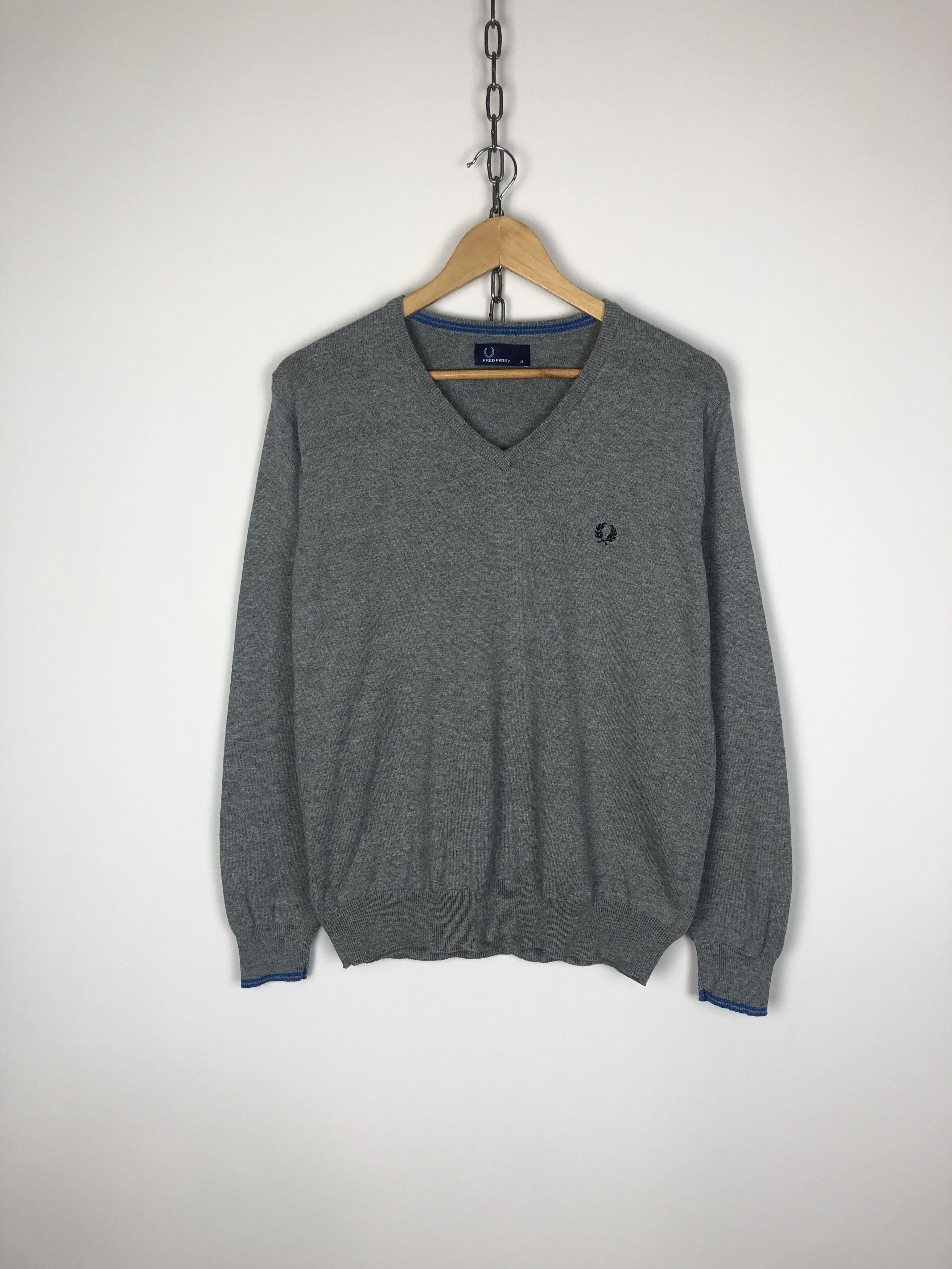 Fred Perry Fred Perry Sweater Gray Pullover Small Logo M Size US M / EU 48-50 / 2 - 1 Thumbnail