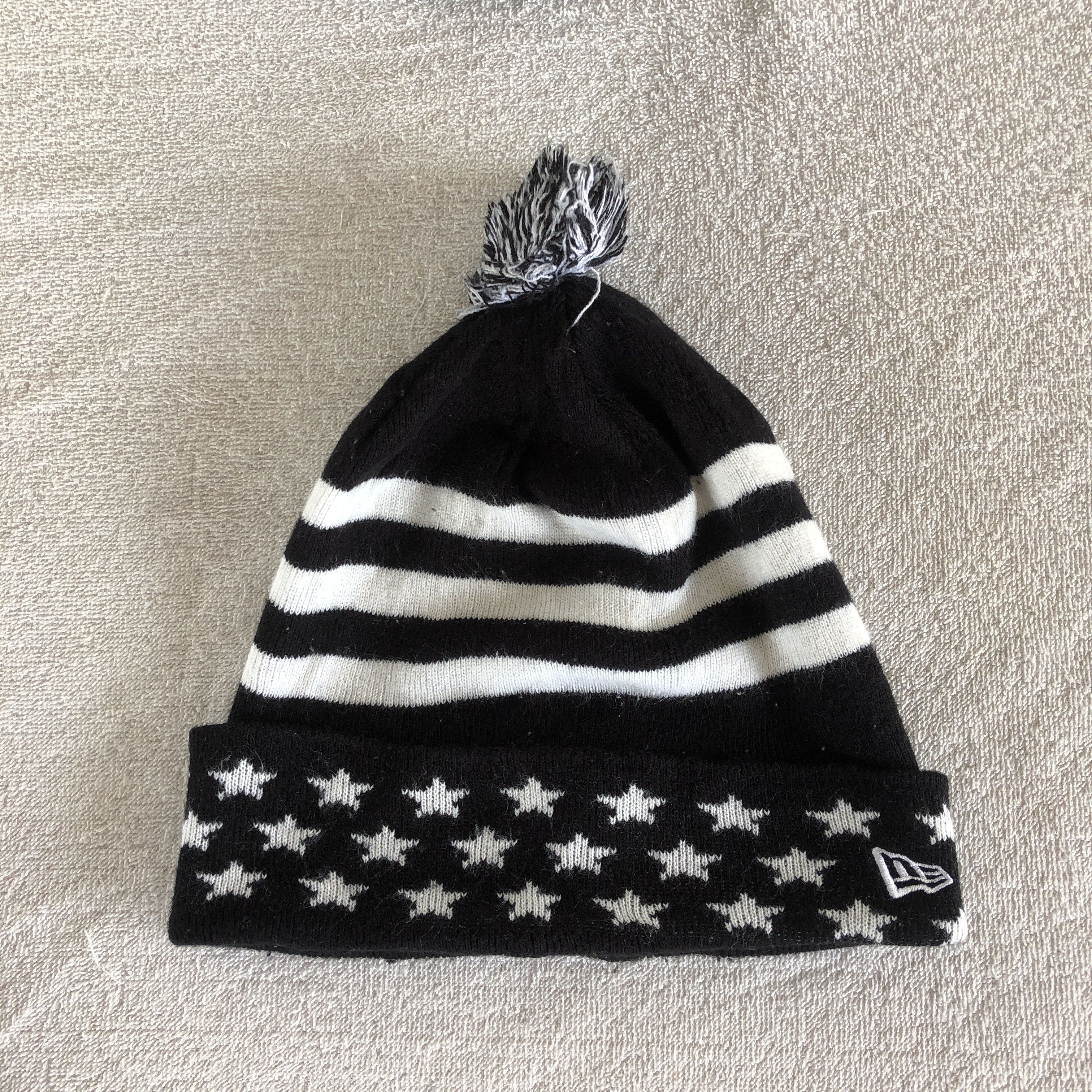 New Era Vintage Y2K New Era Beanie Star Pom Pom Snow Caps Hats Size ONE SIZE - 5 Thumbnail