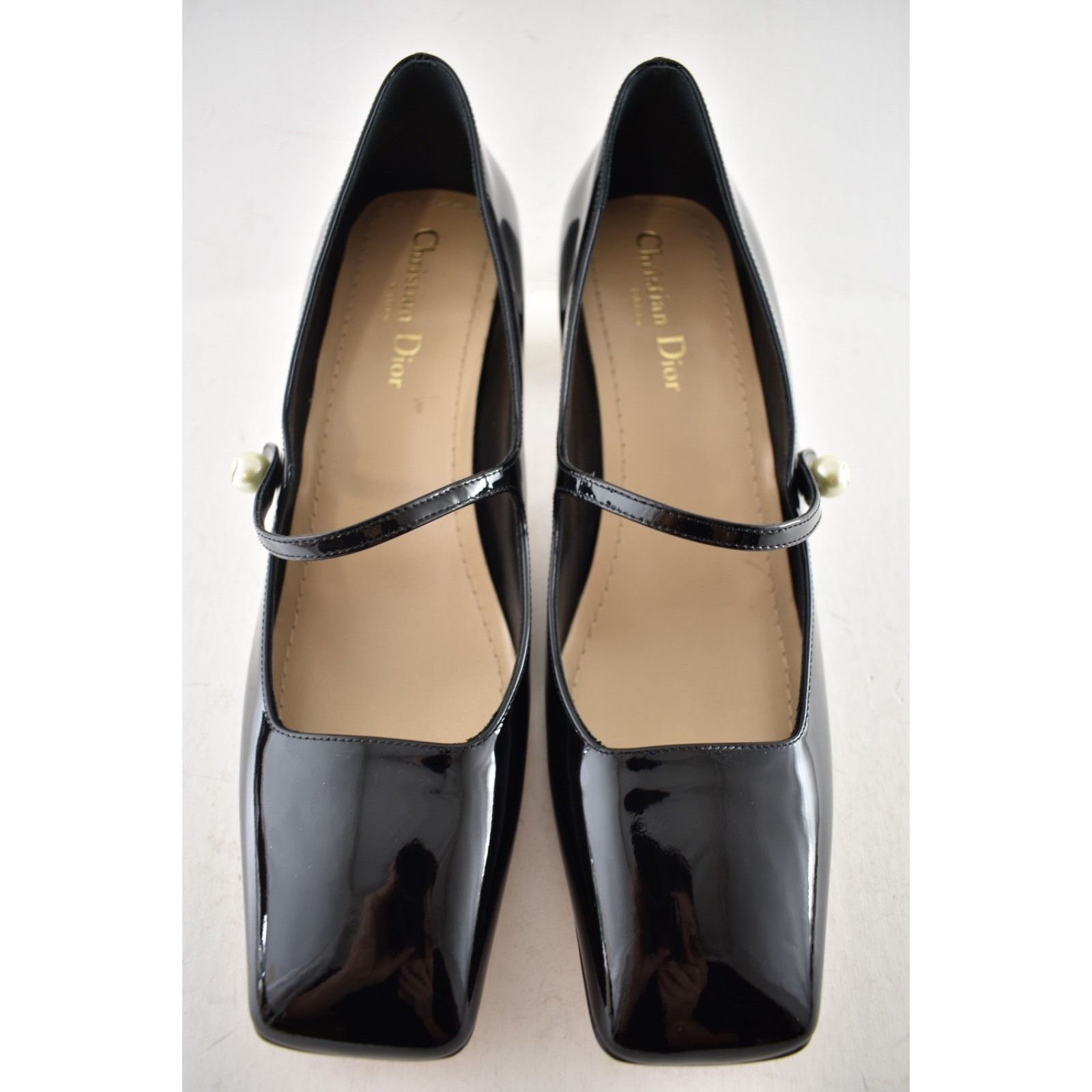 Dior Christian Dior Jolie Black Patent Maryjane Pearl Pump 39.5 Size US 9.5 / IT 39.5 - 9 Thumbnail