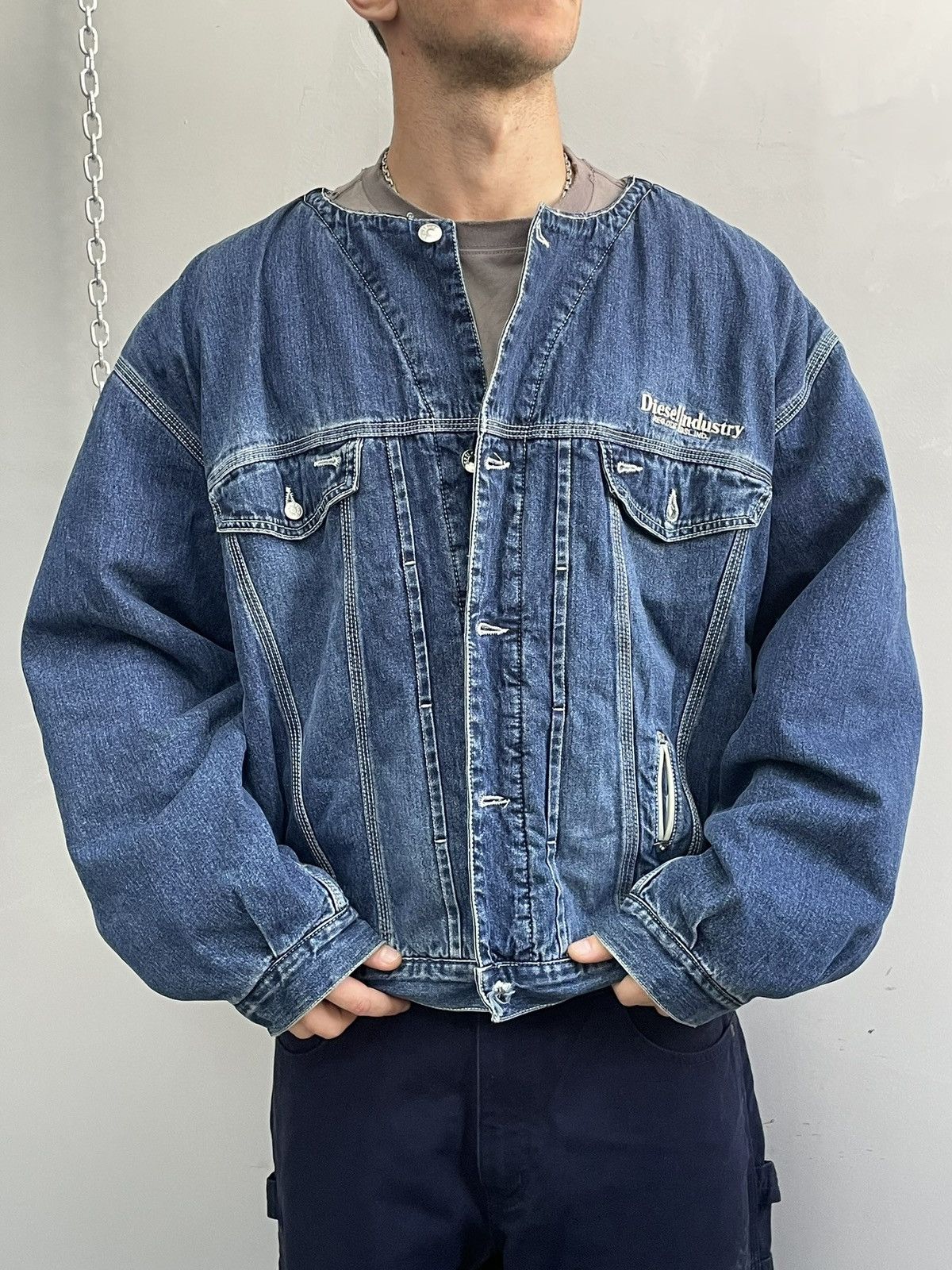 Diesel Diesel trucker denim jacket retro hype rare y2k Size US XXL / EU 58 / 5 - 2 Thumbnail