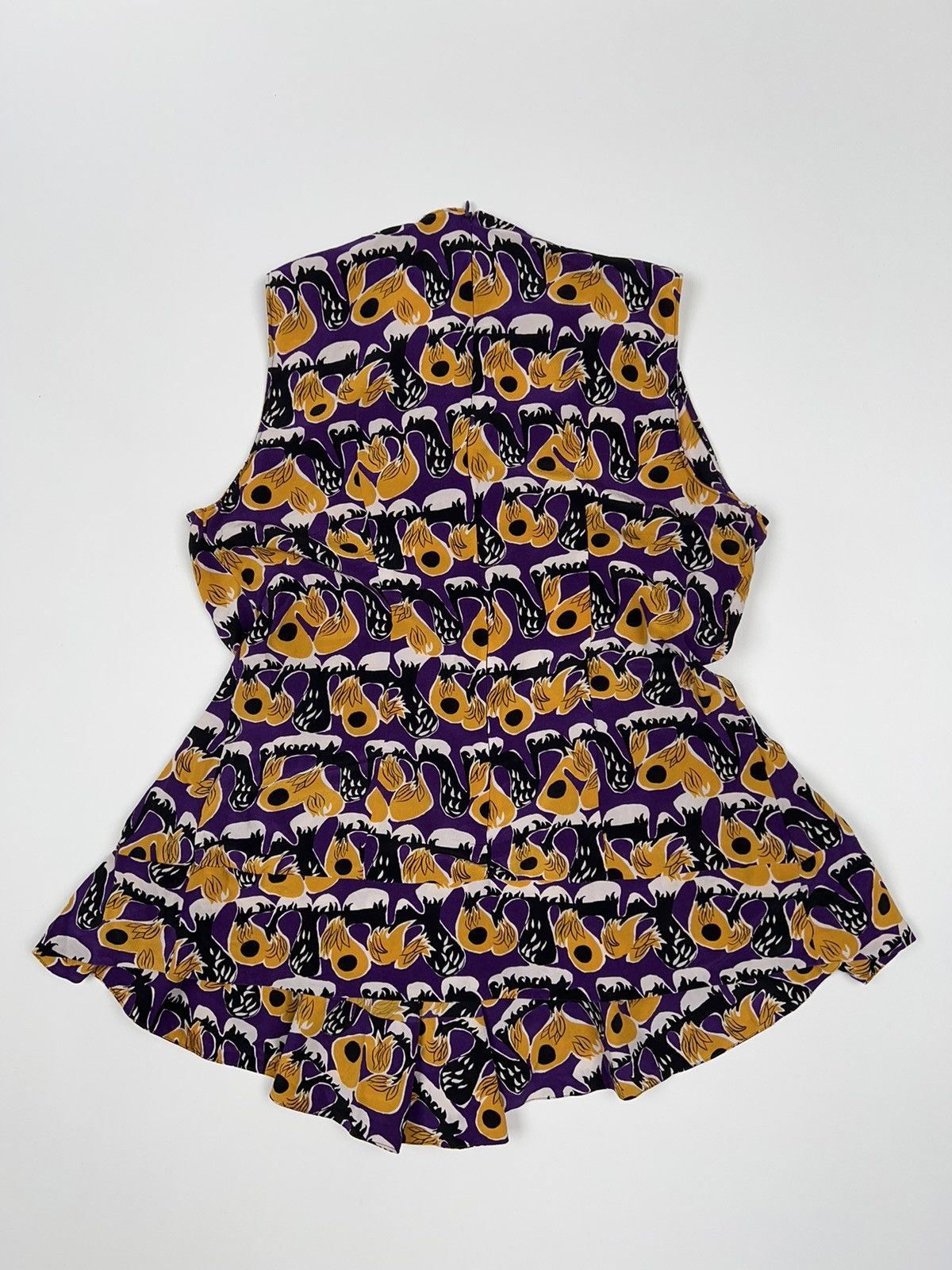 Marni Marni Silk Blouse Mini Dress Top Multicolour Size M / US 6-8 / IT 42-44 - 12 Thumbnail