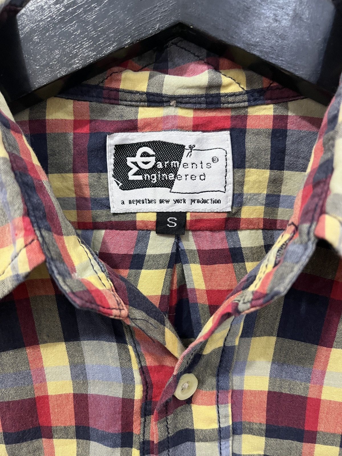 Engineered Garments Engineered Garments Nephentes Plaid Half button up shirt Size US S / EU 44-46 / 1 - 4 Thumbnail