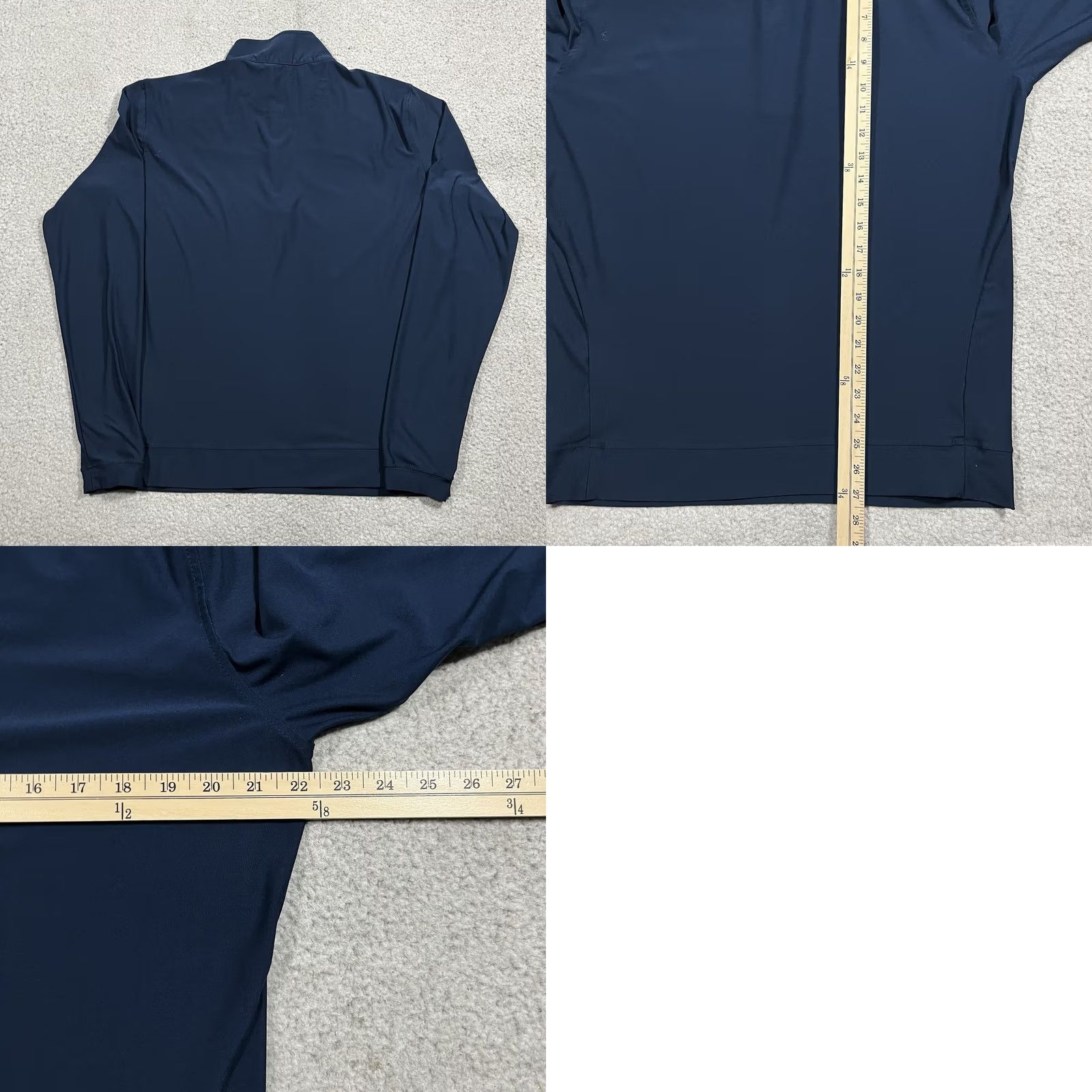 Vintage SWAG Golf 1/4 Zip Pullover Mens M Blue Skull Long Sleeve Performance Stretch Shirt Size US M / EU 48-50 / 2 - 8 Thumbnail