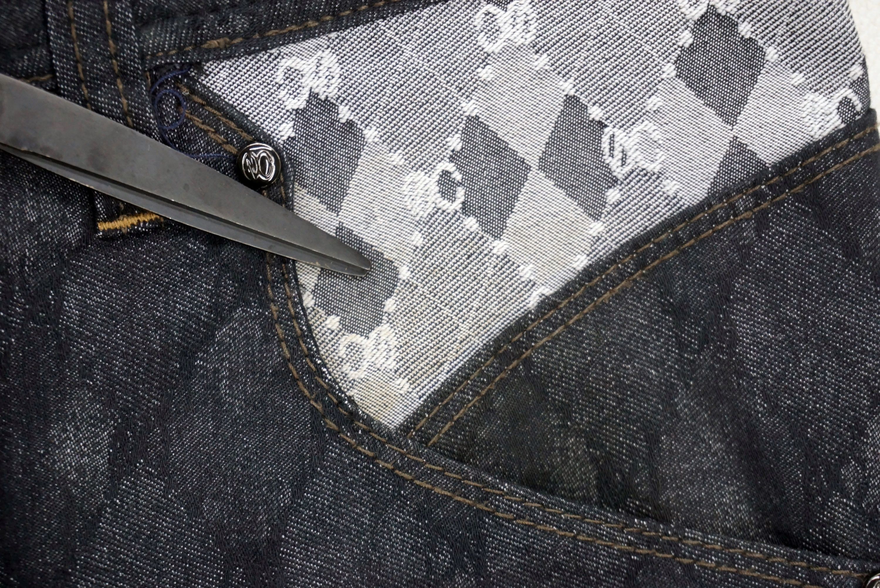 Japanese Brand Nicole Jeans Fit W33xL26.5 Matsuda Low-Rise Cropped Monogram Size US 30 / EU 46 - 5 Thumbnail