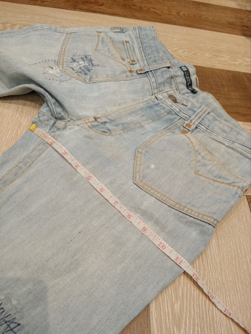 If Six Was Nine JAPANESE CUSTOM CULTURE FLARED JEANS Size US 33 - 23 Thumbnail