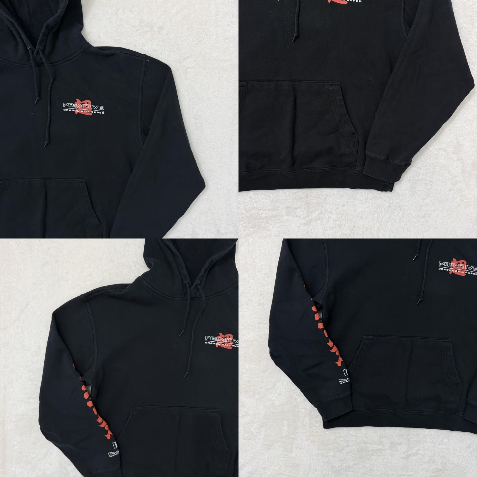 Primitive Primitive Dragon Ball Super Trunks Hoodie Mens L Black Fleece Graphic Print Pullover with Hooded Pockets Cartoon Anime Logo Crew Neck Spring Winter Size US L / EU 52-54 / 3 - 9 Thumbnail