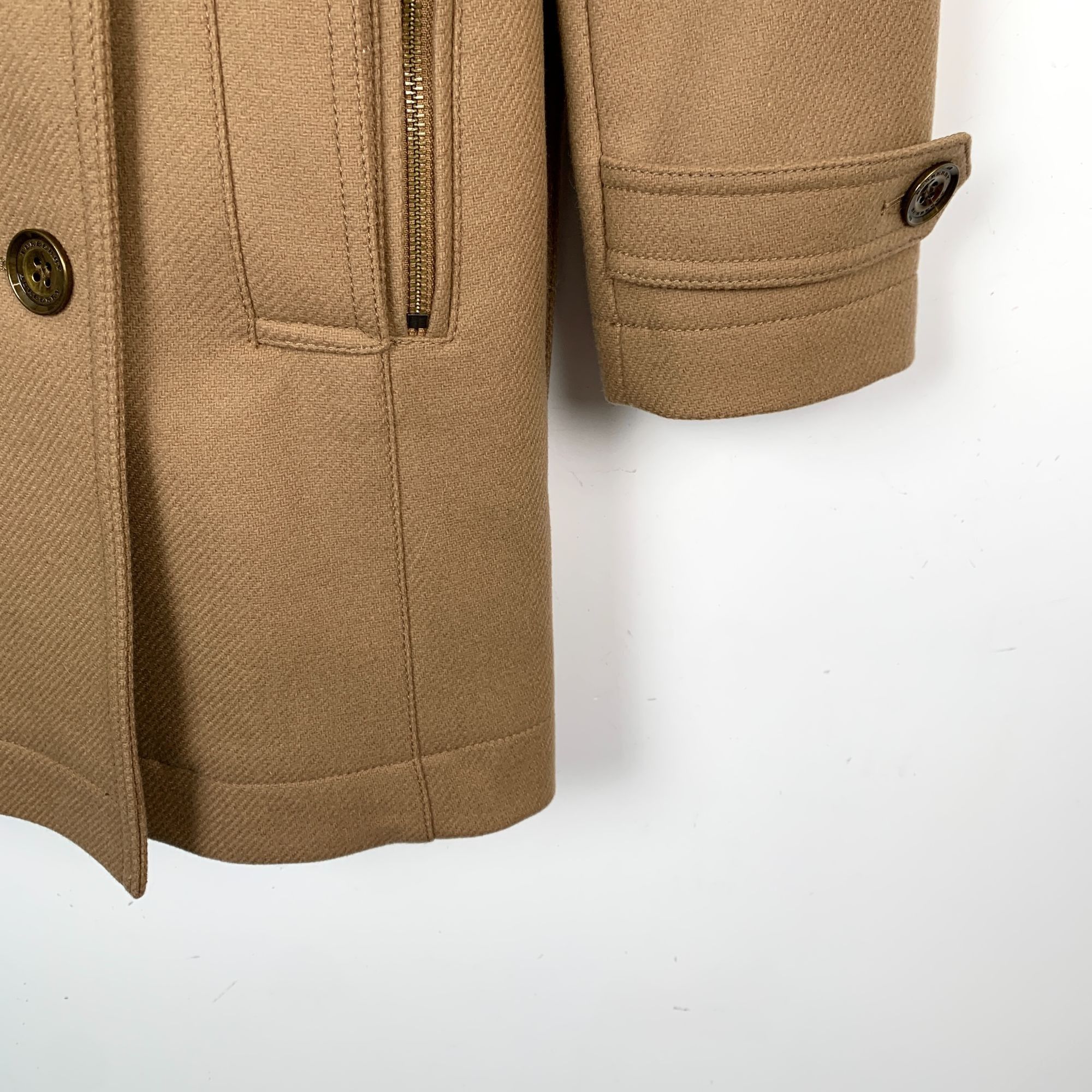 Burberry Burberry Womens Double-Breasted Wool & Polyamide Trench Coat Size XS / US 0-2 / IT 36-38 - 6 Thumbnail
