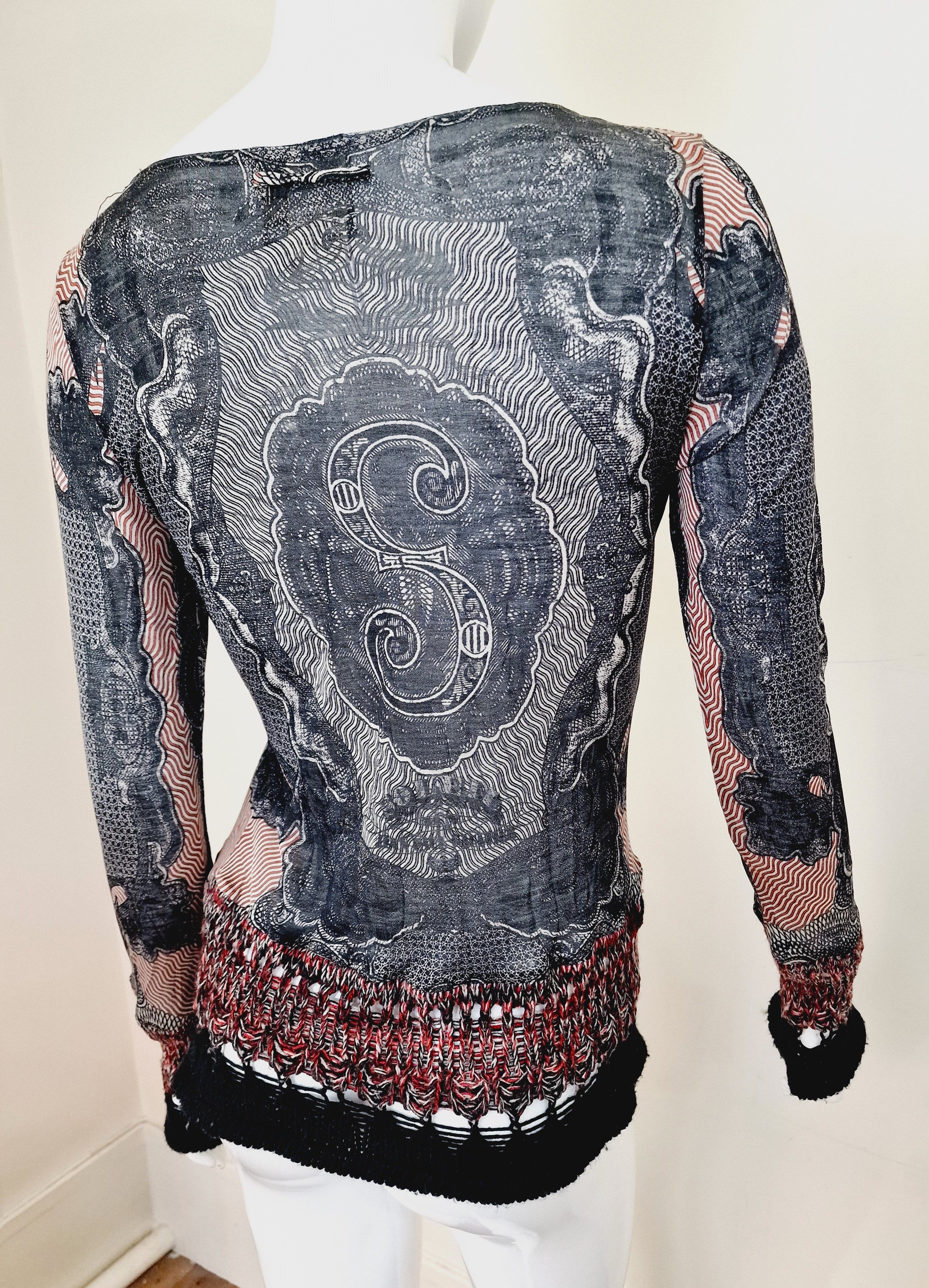 Jean Paul Gaultier Jean Paul Gaultier Dollar Money Banknote 1994 S/S Tee Top Size US S / EU 44-46 / 1 - 2 Thumbnail