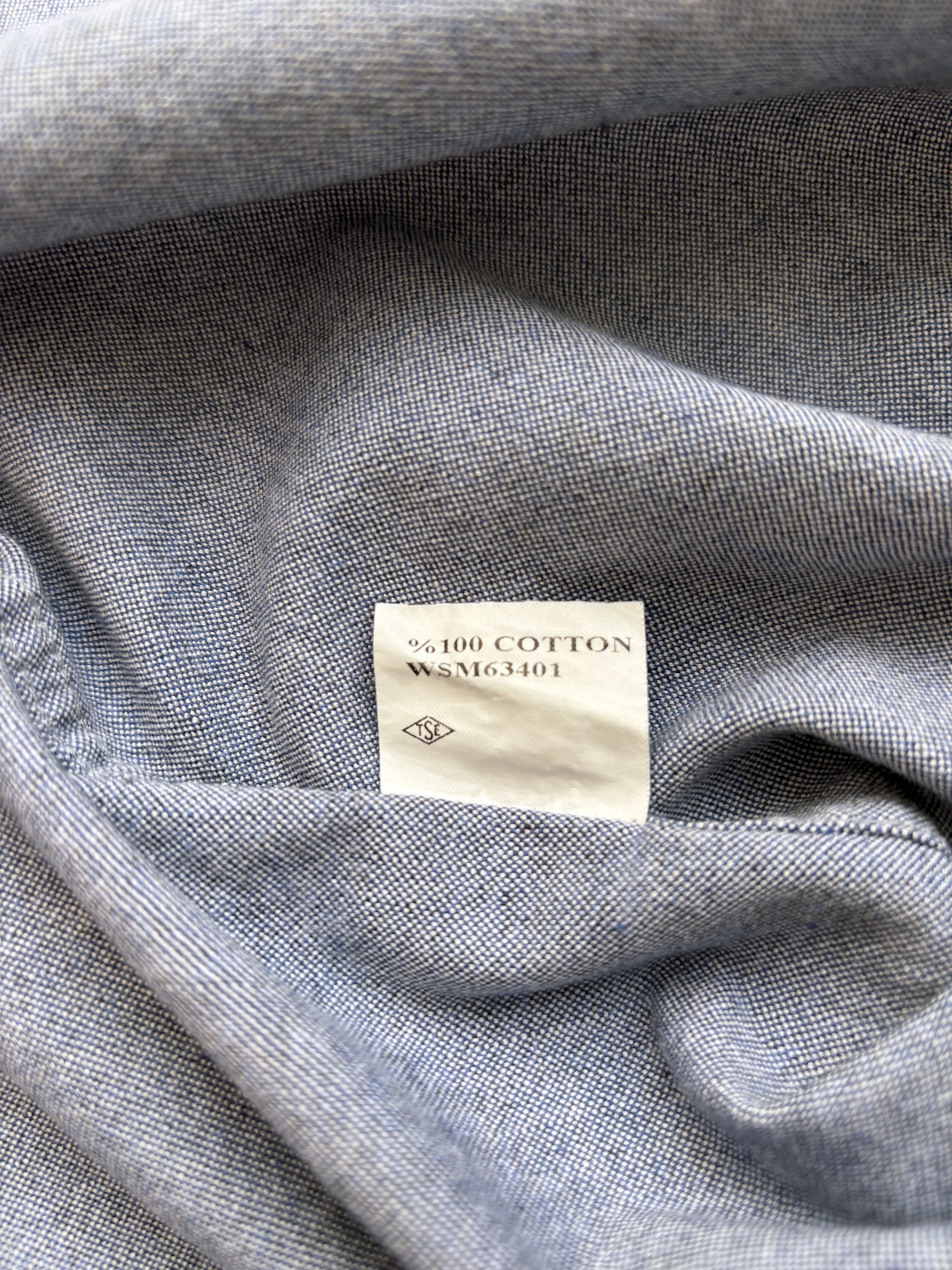 Burberry ⚡️QUICK SALE⚡️Burberry Blue Chambray Button-Up Shirt Size US M / EU 48-50 / 2 - 4 Thumbnail