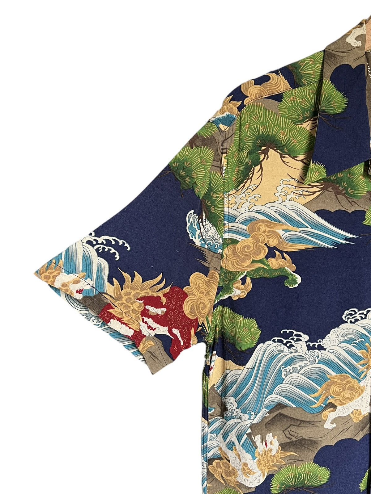Sun Surf Vintage Oniwa Soto 🇯🇵 Rayon Crepe Hawaiian Shirt Size US M / EU 48-50 / 2 - 7 Thumbnail