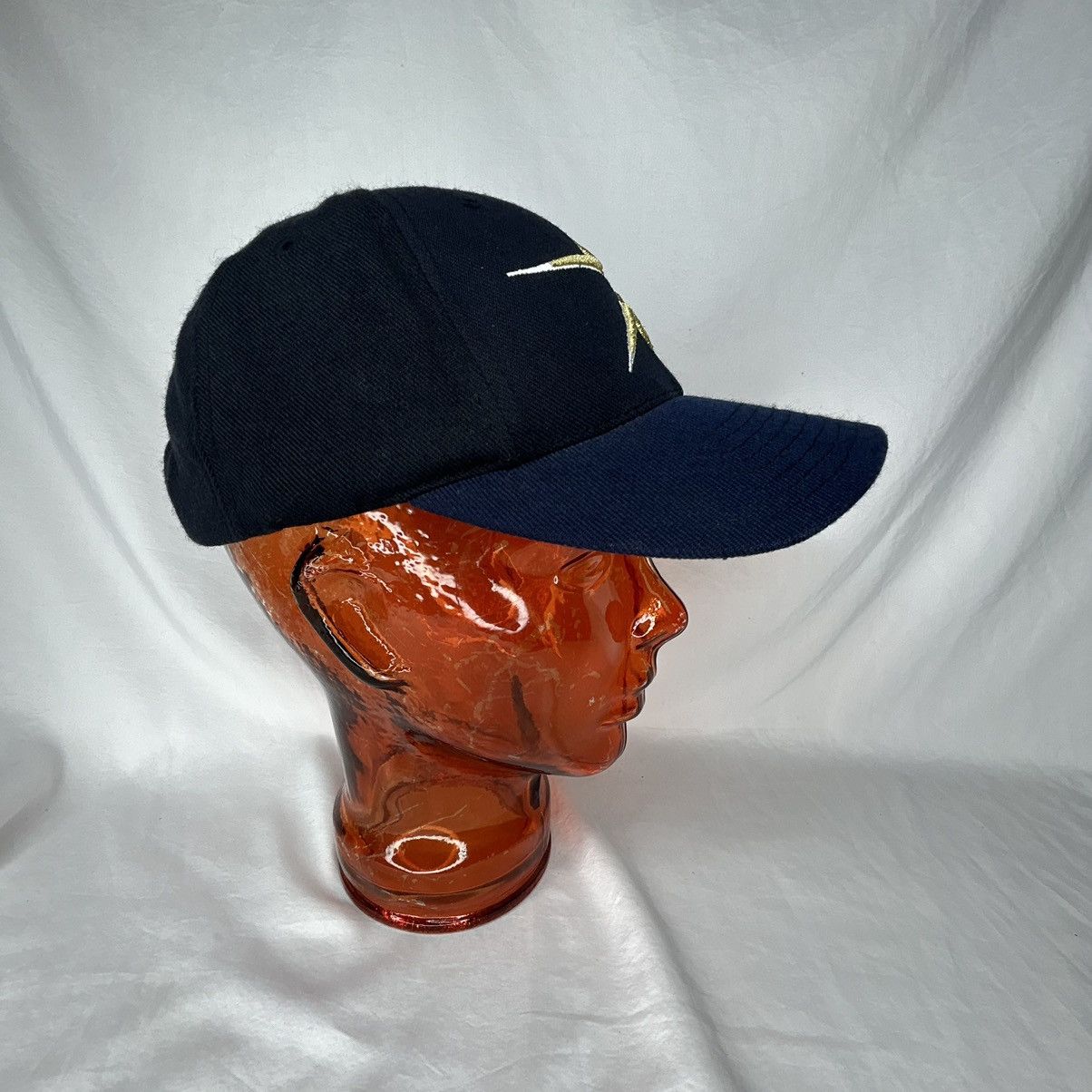 Logo Athletic Vintage Houston Astros Snapback Hat Navy/Gold wool Size ONE SIZE - 2 Thumbnail