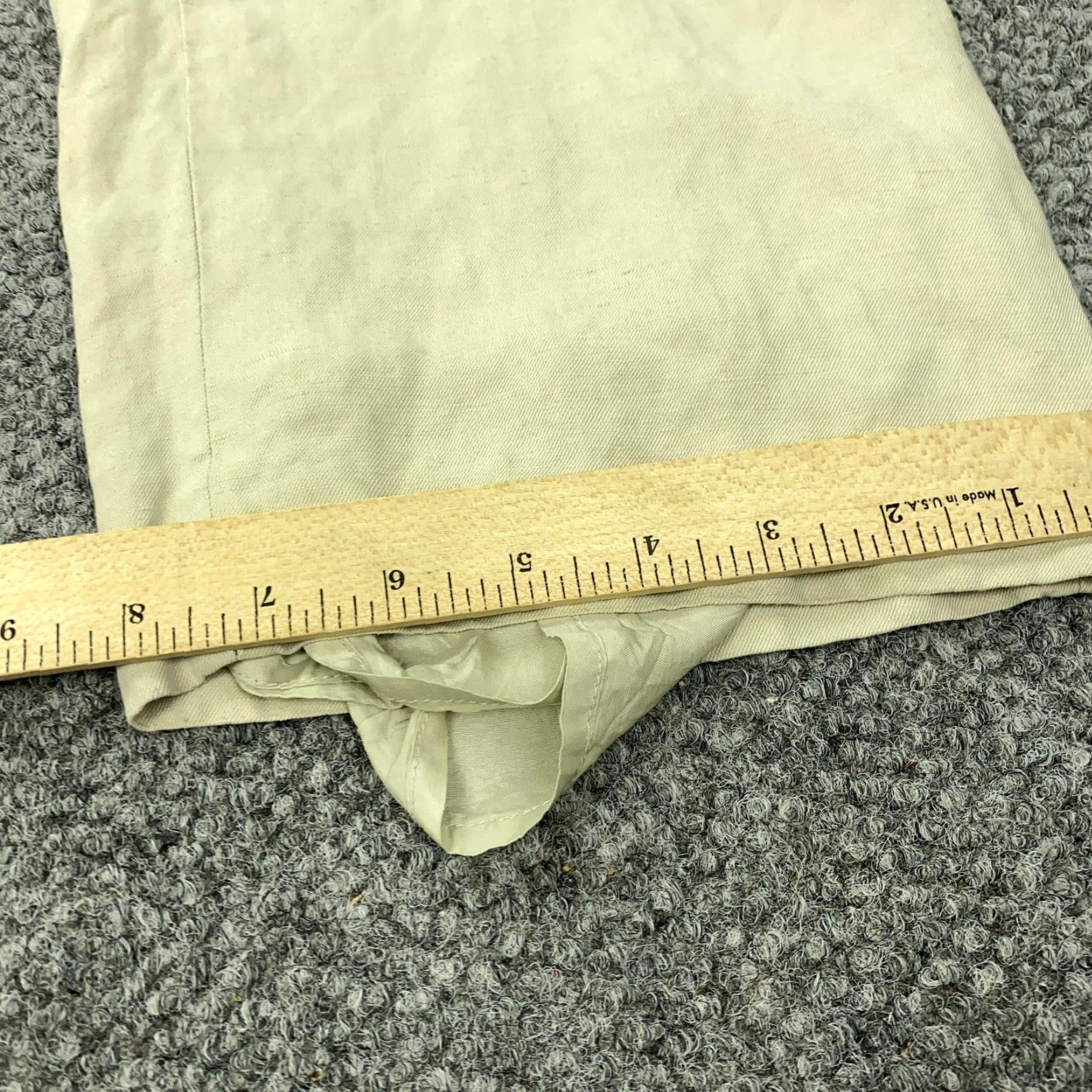 Vintage Sigrid Olsen Pants Womens 6 Beige Linen Blend Lined Straight Leg Casual Pants Wom en Size 28" / US 6 / IT 42 - 6 Thumbnail