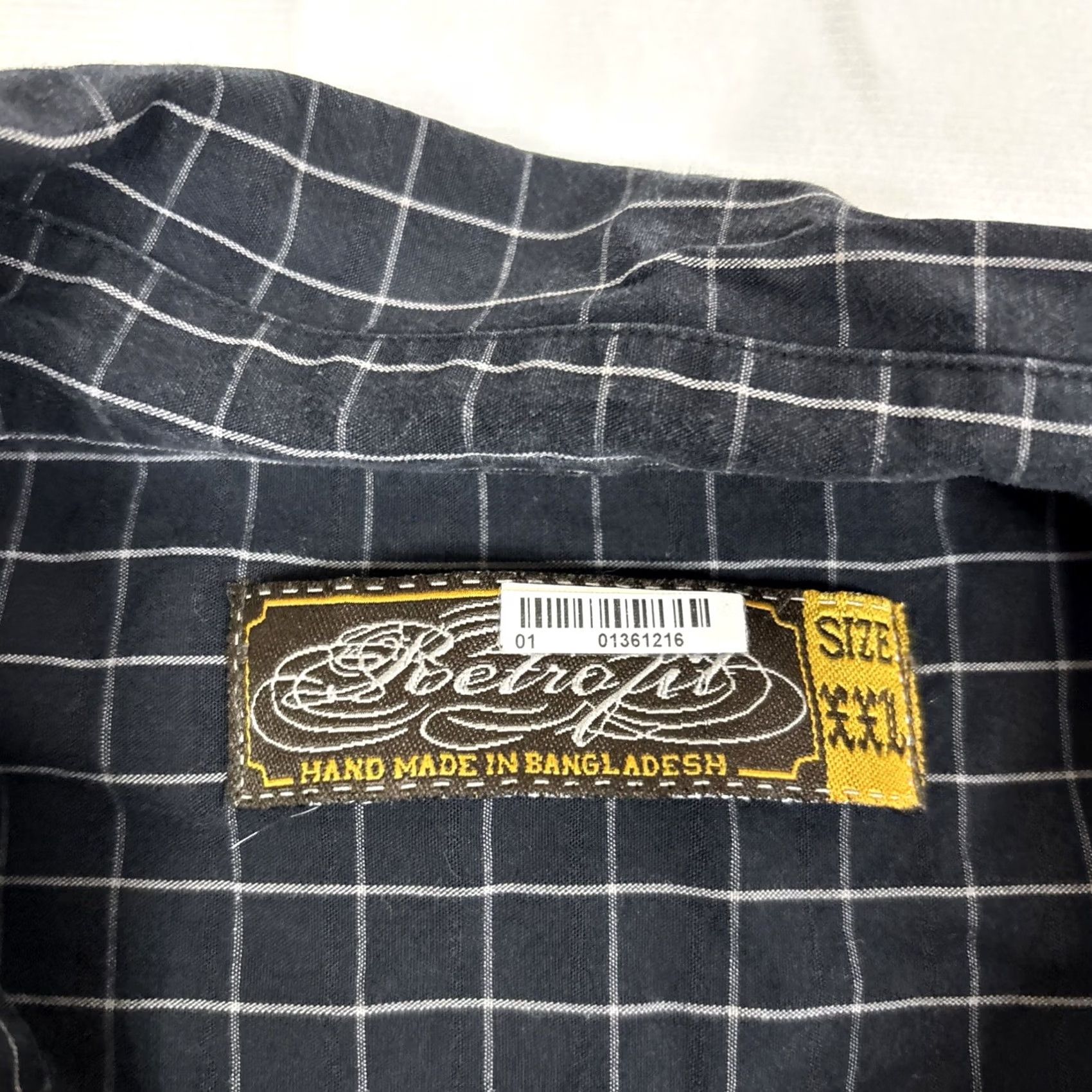 Vintage Retrofit Shirt Mens 2XL Black Plaid Cross Button Front Longsleeve Back Wings Shirt 2XL Mens Black Plaid Cross Button-Up Long Sleeve Front Back Wings Size US XXL / EU 58 / 5 - 2 Thumbnail