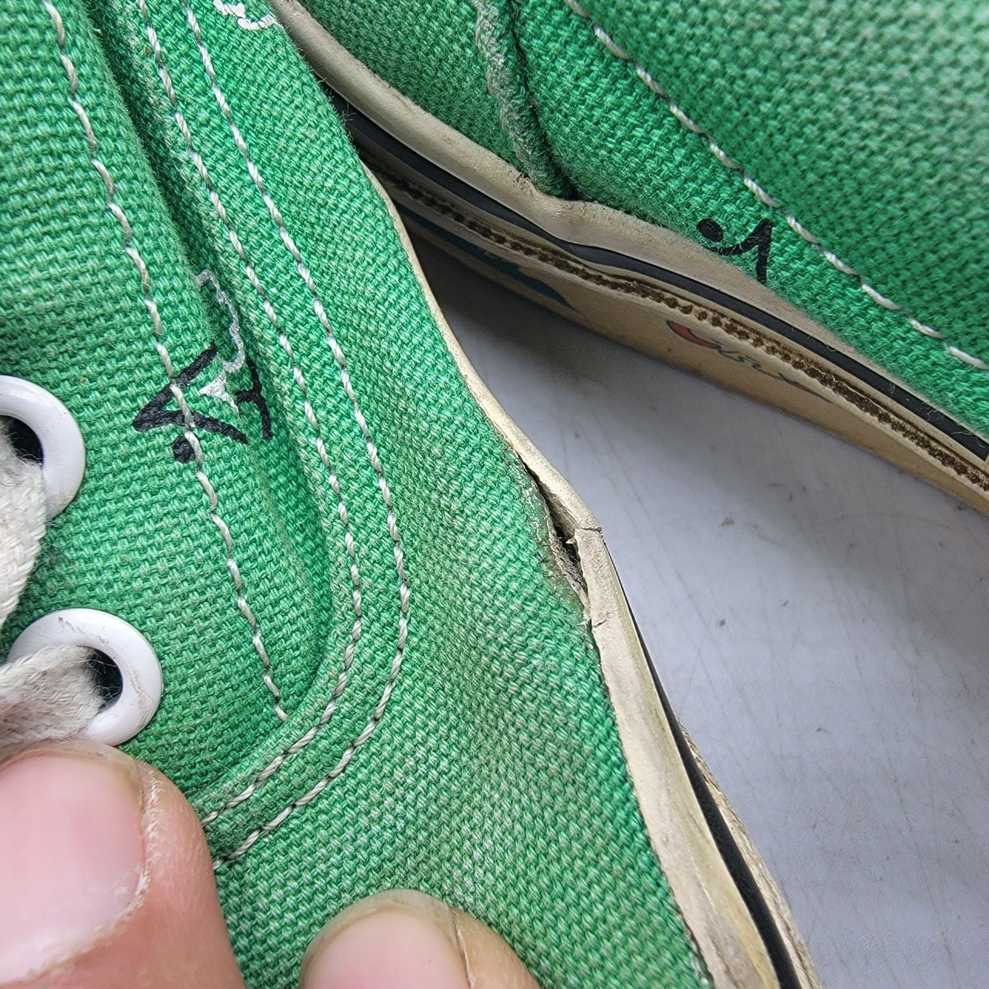 Vans Vans Vault OG Era Paisley Green Womens 7.5 Sneaker Shoes Cal Size US 7.5 / IT 37.5 - 13 Thumbnail