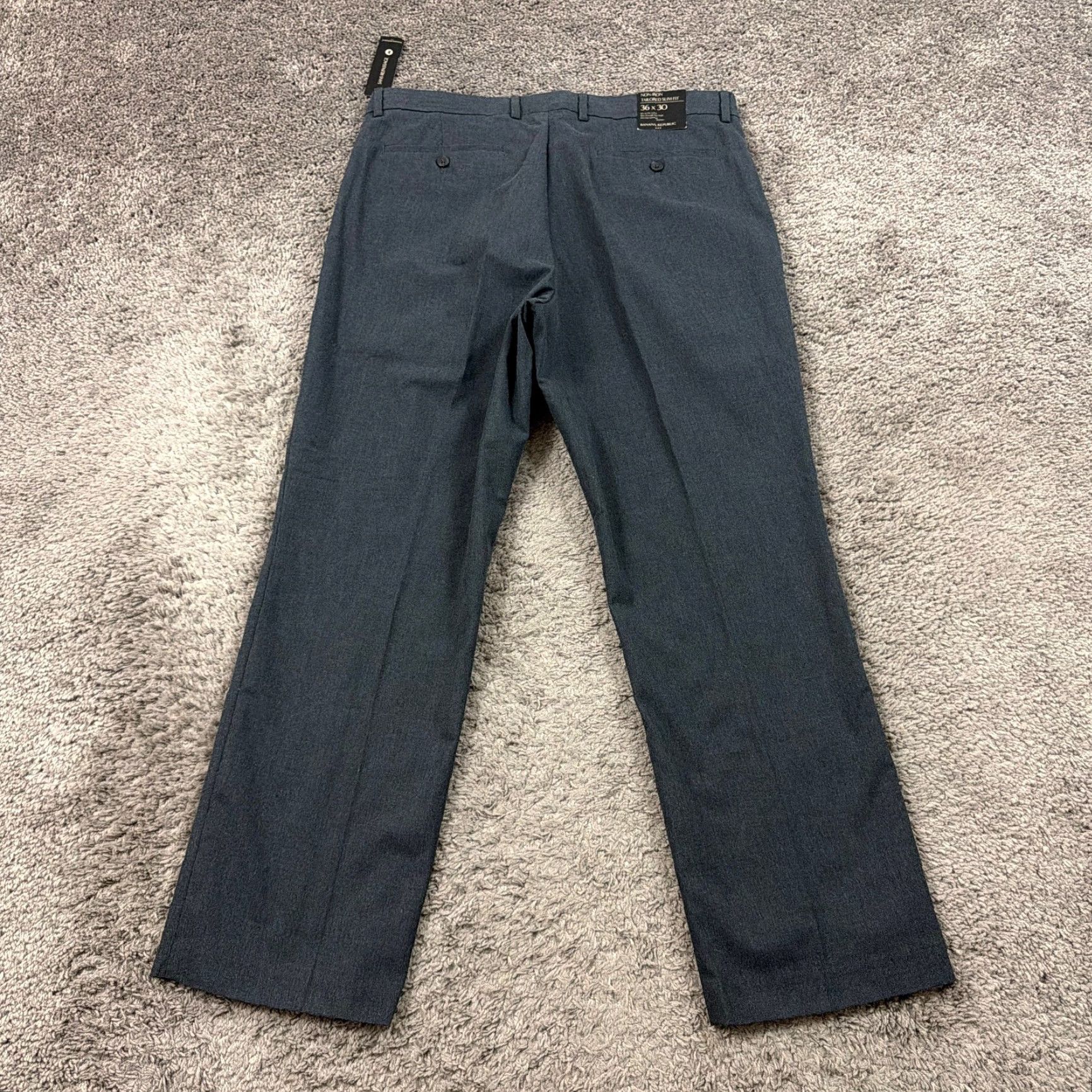 Banana Republic Banana Republic Pants Mens 36 Gray Slim Tailored Pleated Dress Business Non-Iron Dress Pants Mens Slim Gray 36 Size US 35 - 7 Thumbnail