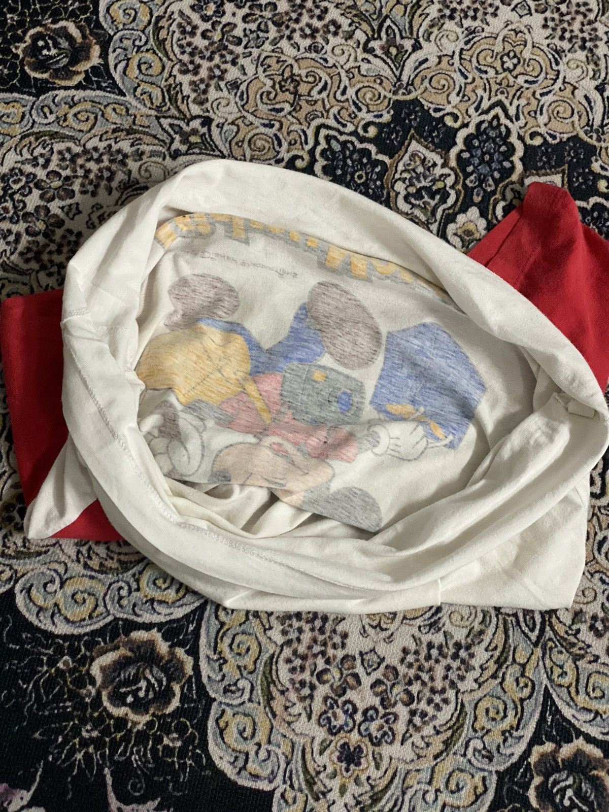Disney 80S Tokyo Disneyland Mickey Mouse Raglan Made In Japan Size US S / EU 44-46 / 1 - 9 Thumbnail