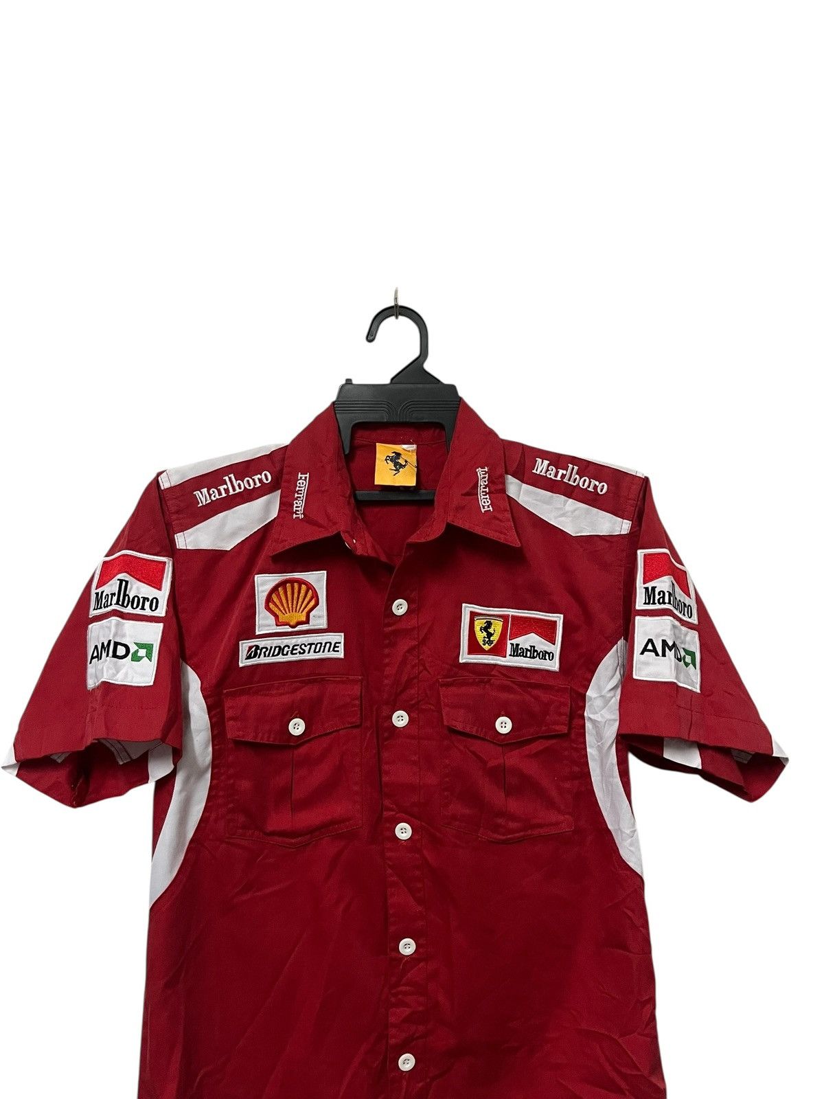 Ferrari × Formula 1 × Marlboro 🔥Vtg Ferrari Marlboro Racing 1996 Button Up Shirt Size US M / EU 48-50 / 2 - 4 Thumbnail