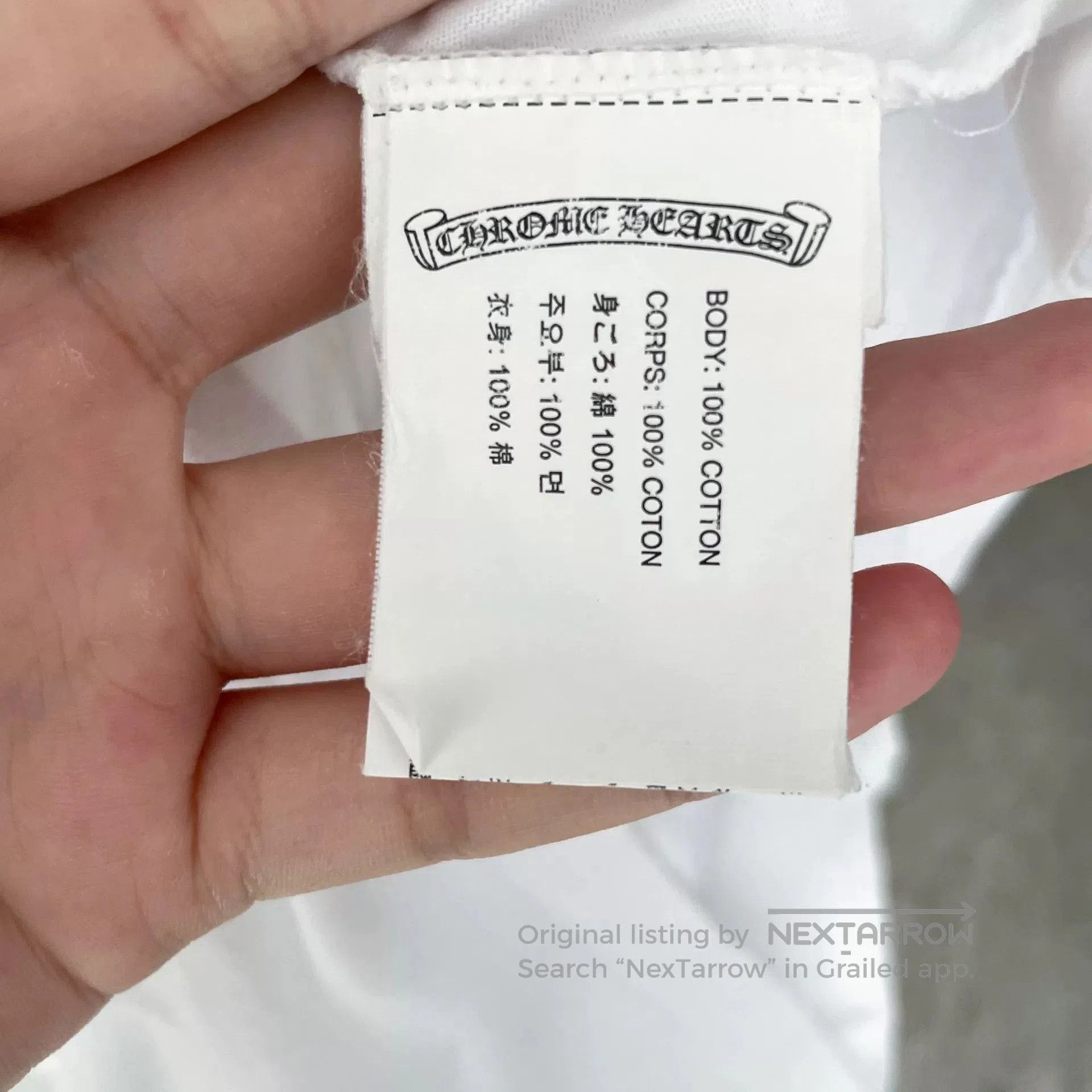 Chrome Hearts Chrome Hearts White Short Sleeve T. Size US M / EU 48-50 / 2 - 7 Thumbnail