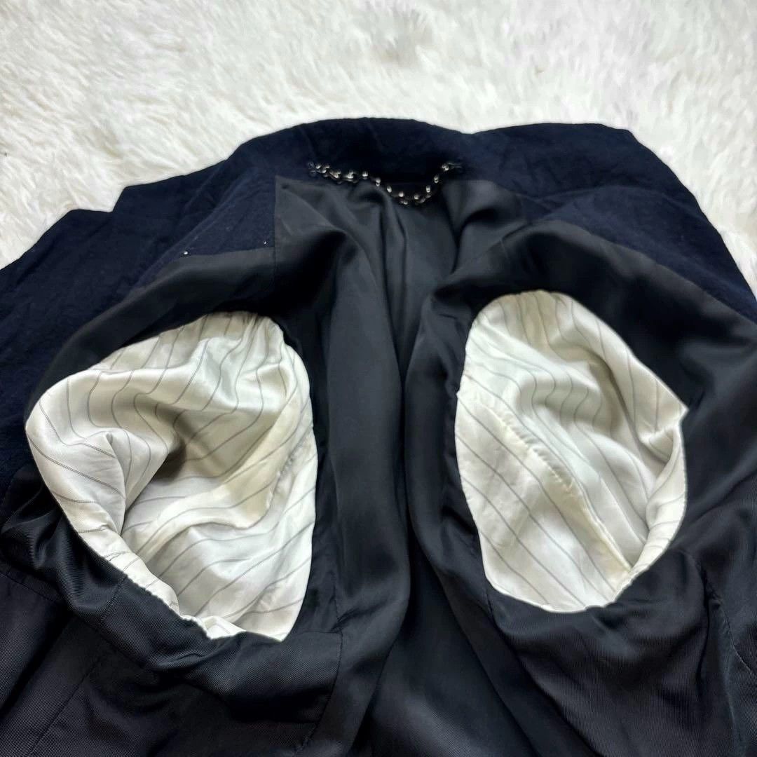 Julius Julius 7 Navy Wool Blend Vintage Workwear Blazer Size 42S - 8 Thumbnail