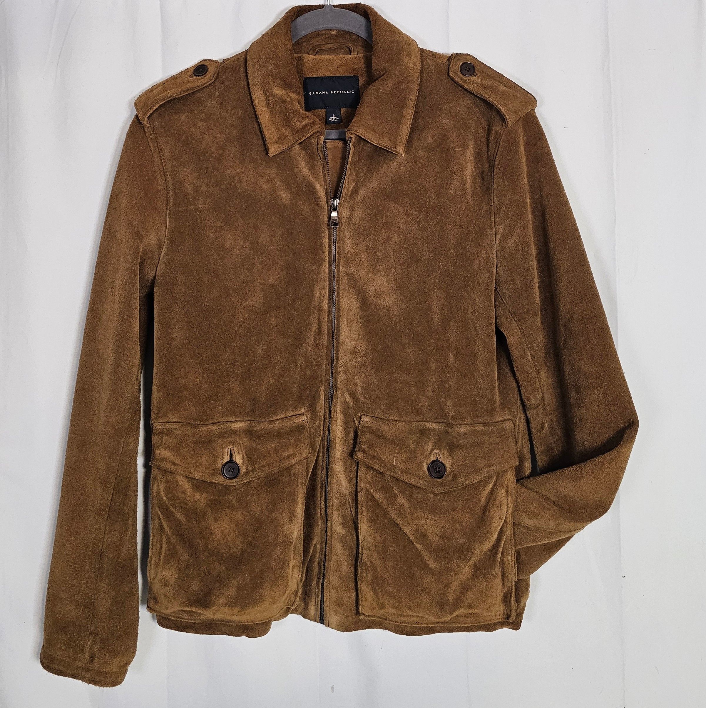Banana Republic Banana Republic Suede Jacket, Vintage Men's Small EUC Size US S / EU 44-46 / 1 - 6 Thumbnail