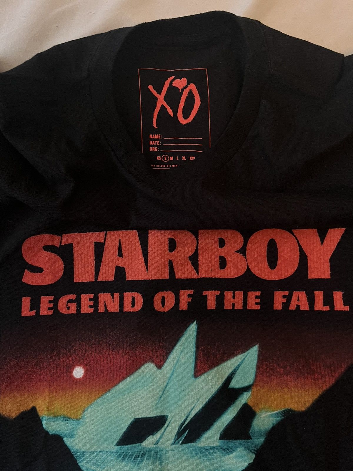 XO 2017 The Weeknd XO Starboy Legend Fall Concert Tour Tee Size US S / EU 44-46 / 1 - 4 Thumbnail