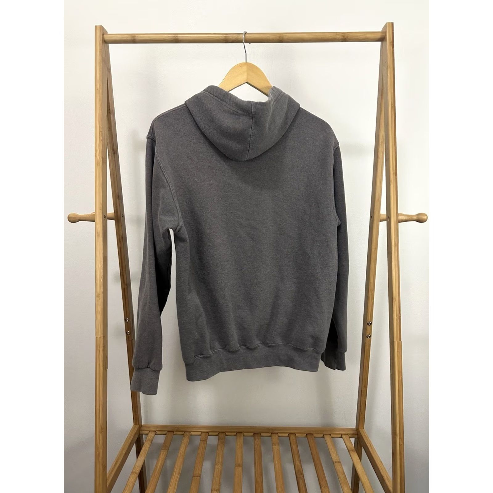 Fruit Of The Loom VTG FOTL Faded Gray Work WIP Full Zip Hoodie Sweatshirt Size M Men Gray/Medium Full Zip Grunge Workwear Distressed 90s? Size US M / EU 48-50 / 2 - 2 Thumbnail