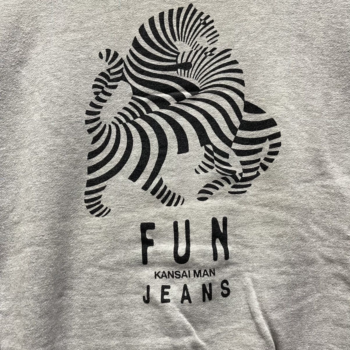 Kansai Yamamoto 1990s KANSAIMAN (Kansai Yamamoto) FUN Jeans Sweatshirt Size US M / EU 48-50 / 2 - 3 Thumbnail